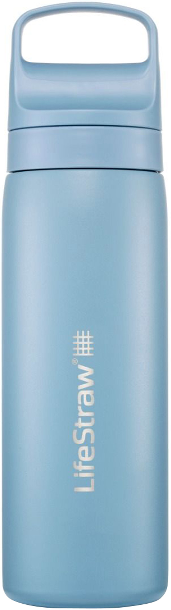 Go 0.5 ltr Stålflaske med Vandrensning LifeStraw kogegrej