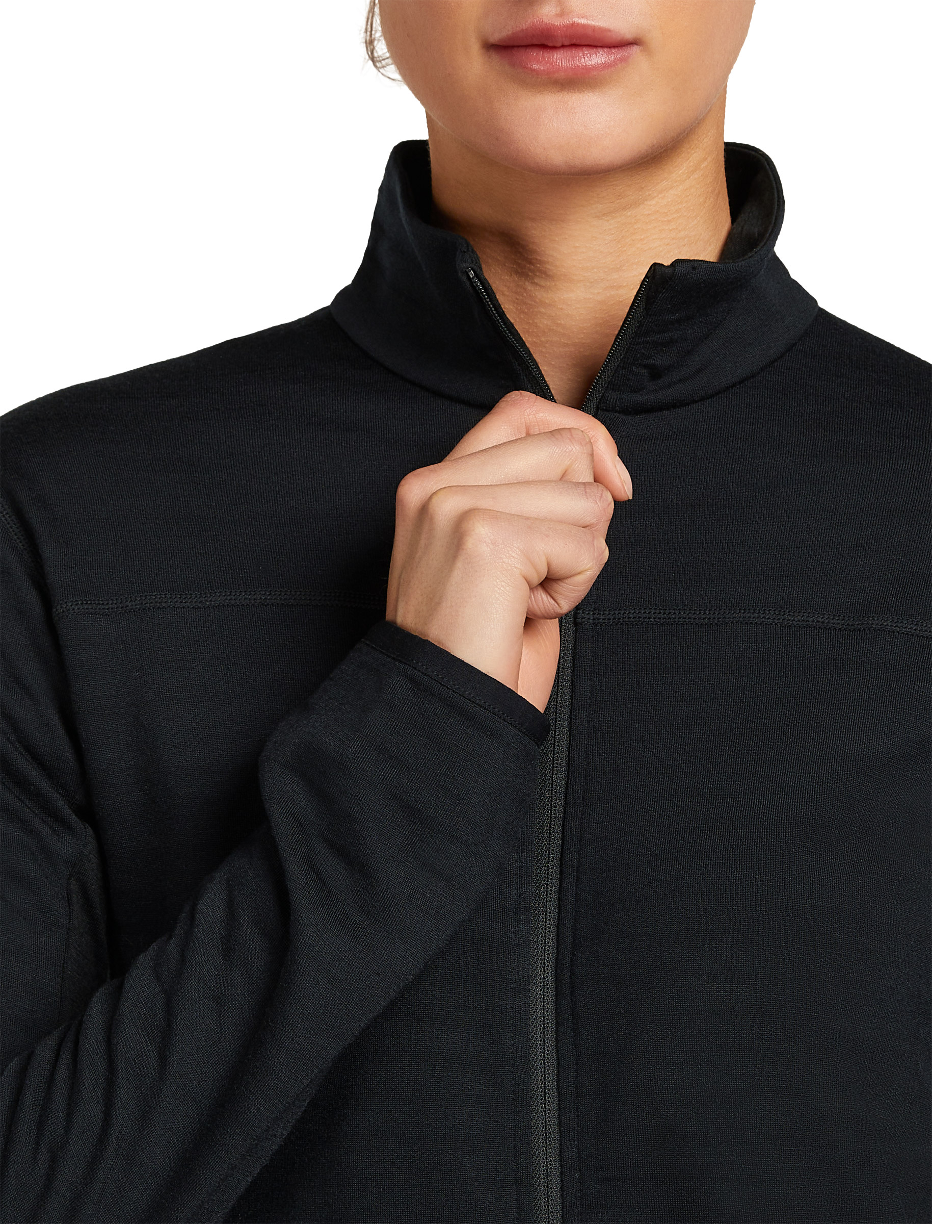 Merino Blend 300 RealFleece Descender LS Zip Dame
