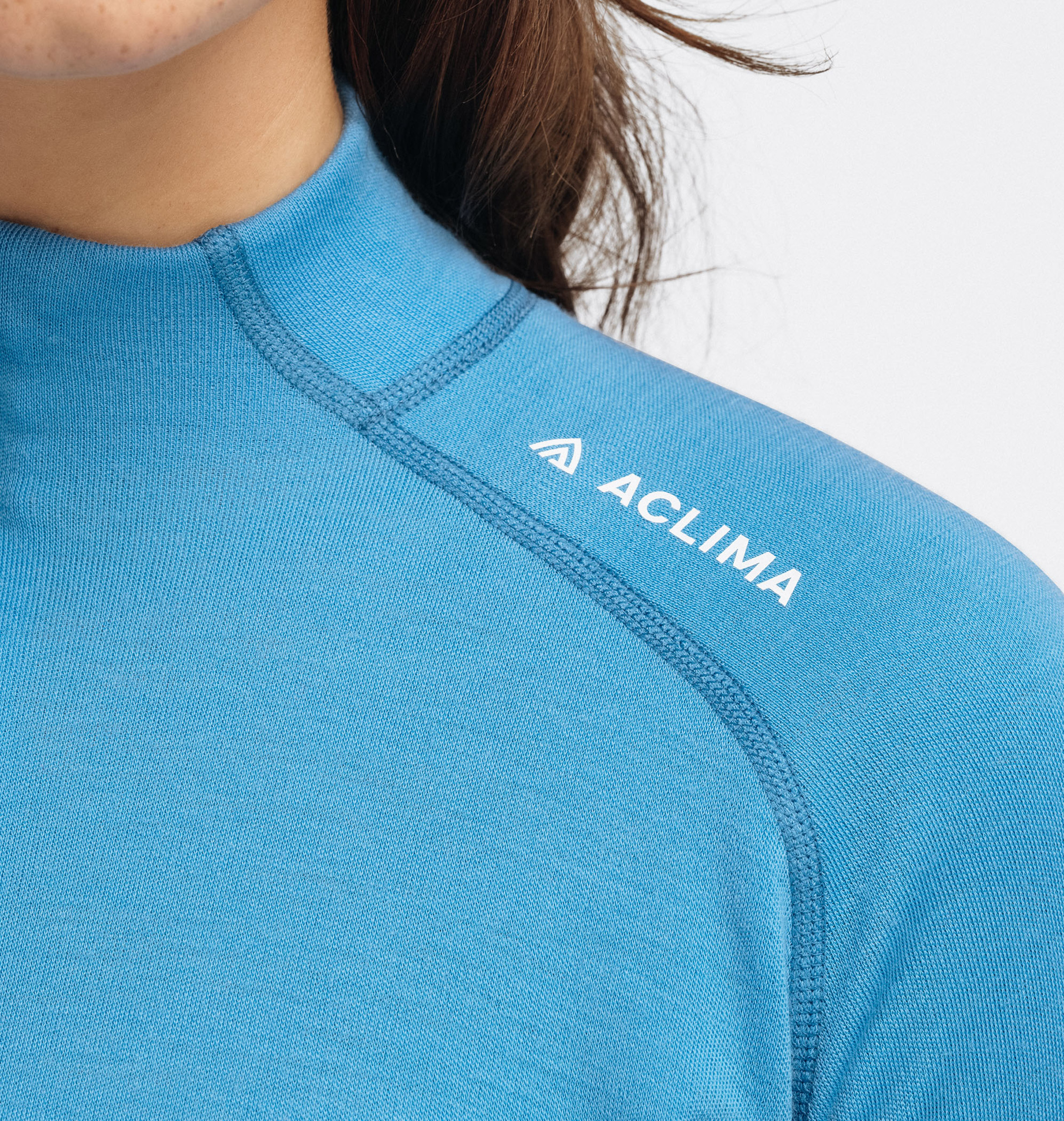 WarmWool Mock Neck with Zip Dame