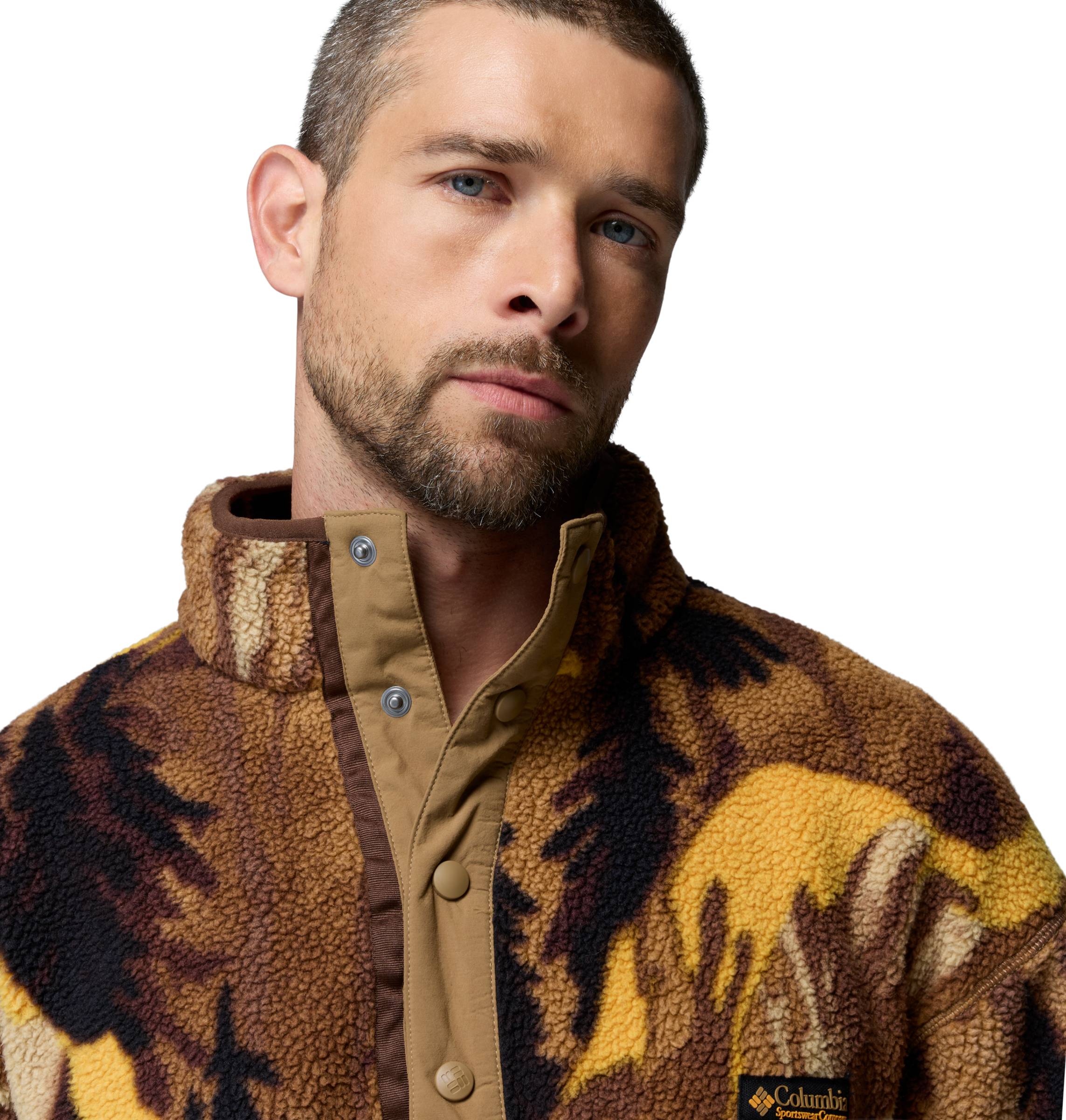Helvetia II Printed Half Snap Fleece Herre