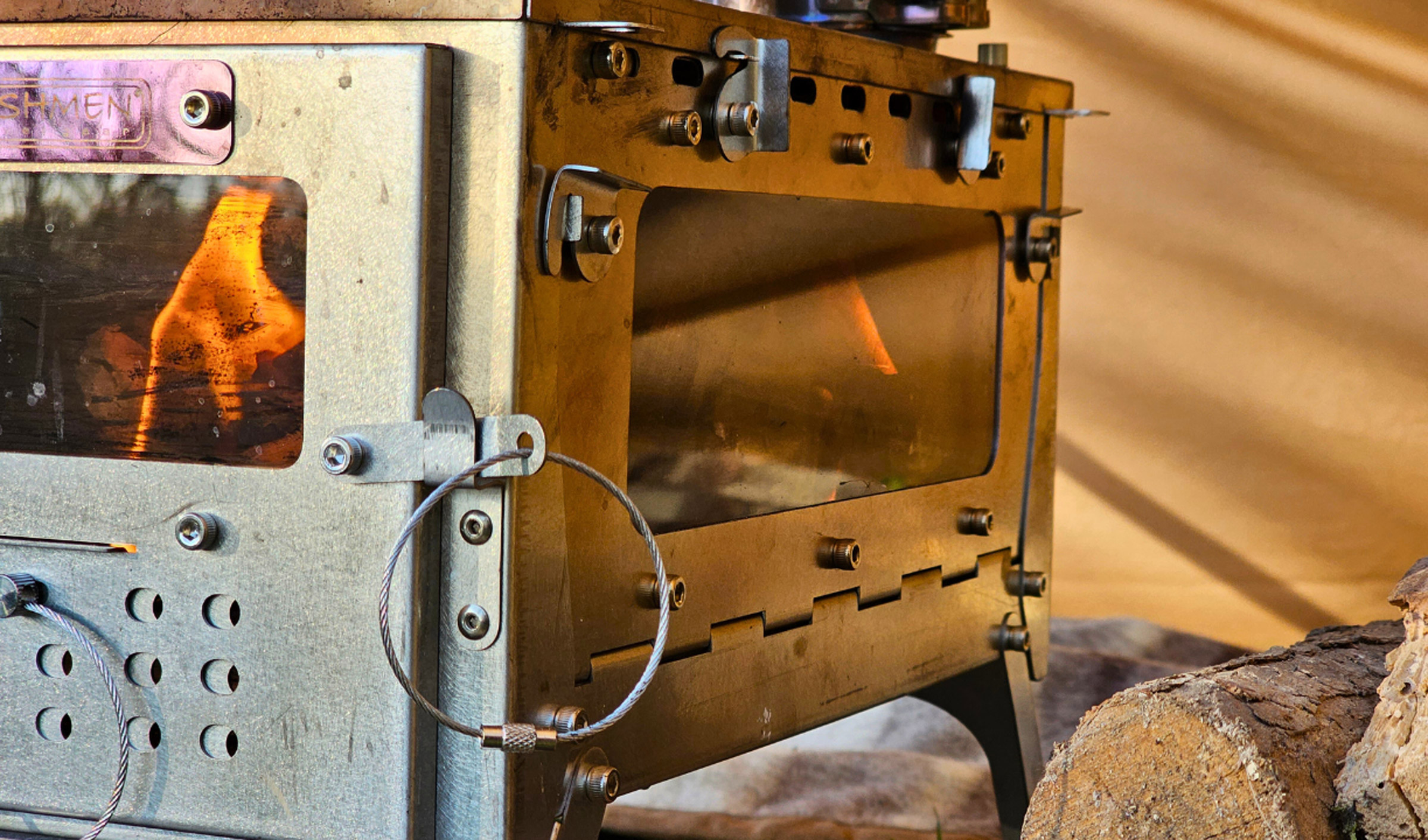 Fastfold Compact Camping Stove with 2 Windows