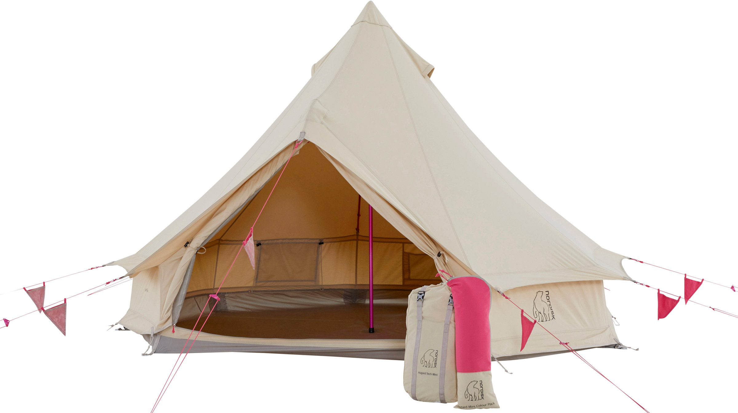 Asgard Tech Mini Incl. Color Pack, 2-Personers Bomuldstelt Nordisk brands