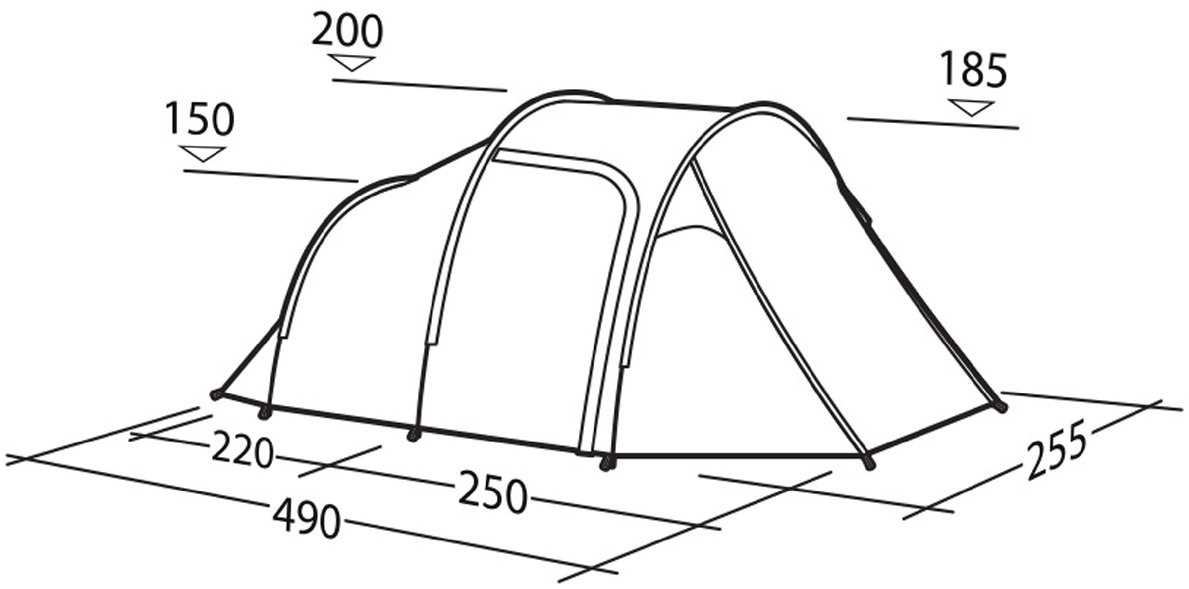 Cima Versa 4, 4-Personers Telt