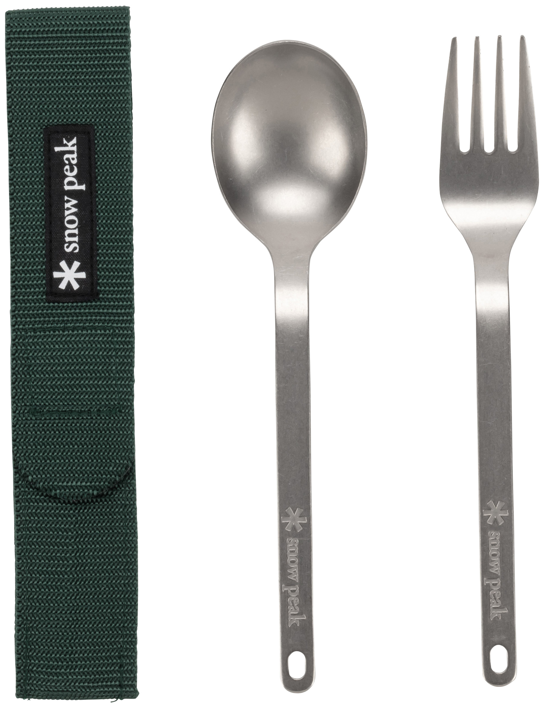 Titanium Fork & Spoon Set Snow Peak kogegrej