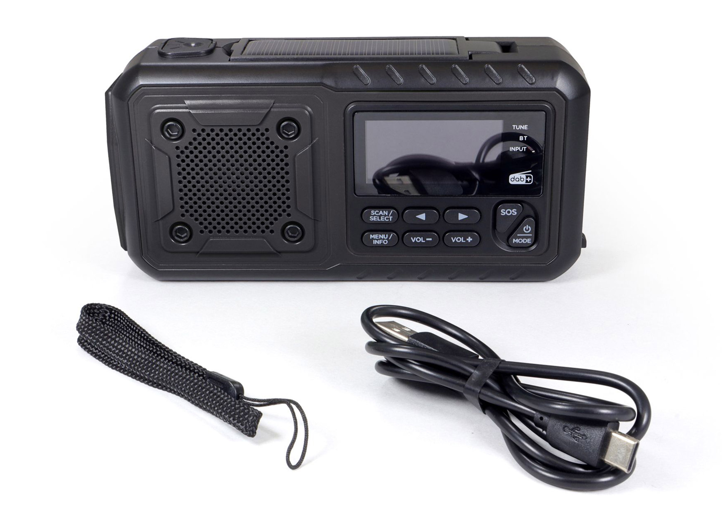 Crank Radio Multi DAB+ Nødradio med Håndsving