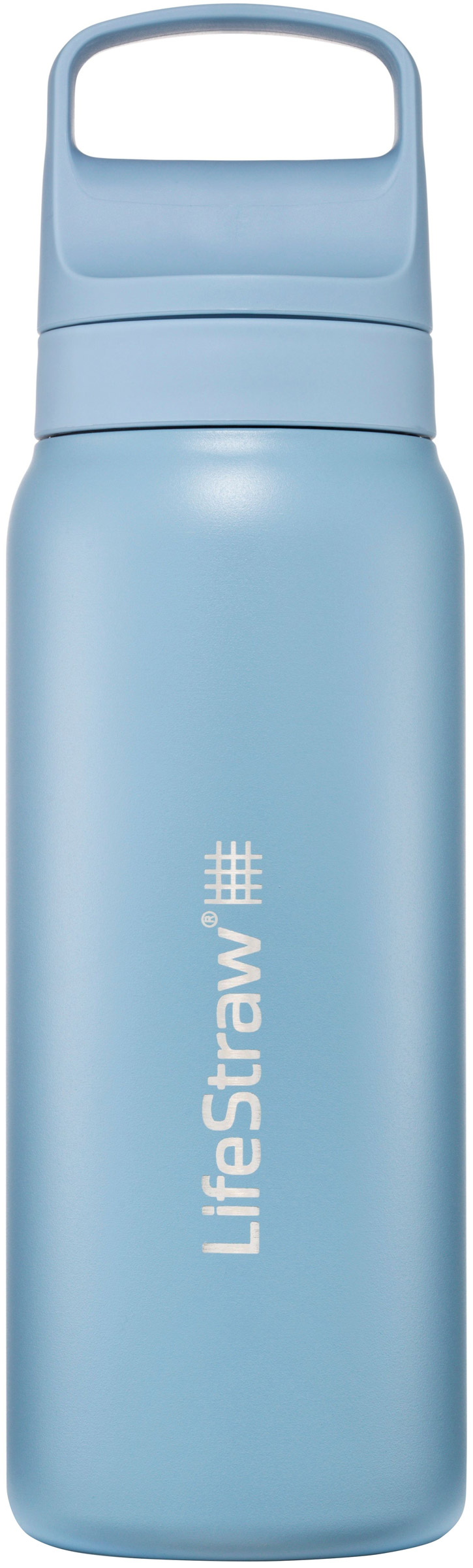 Go 0.7 ltr Stålflaske med Vandrensning LifeStraw brands