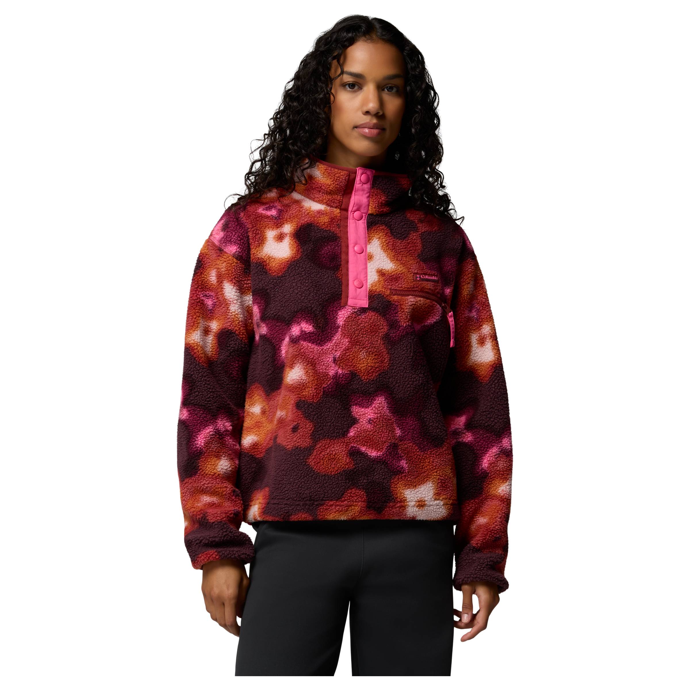 Helvetia II Printed Cropped Half Snap Dame Columbia dame