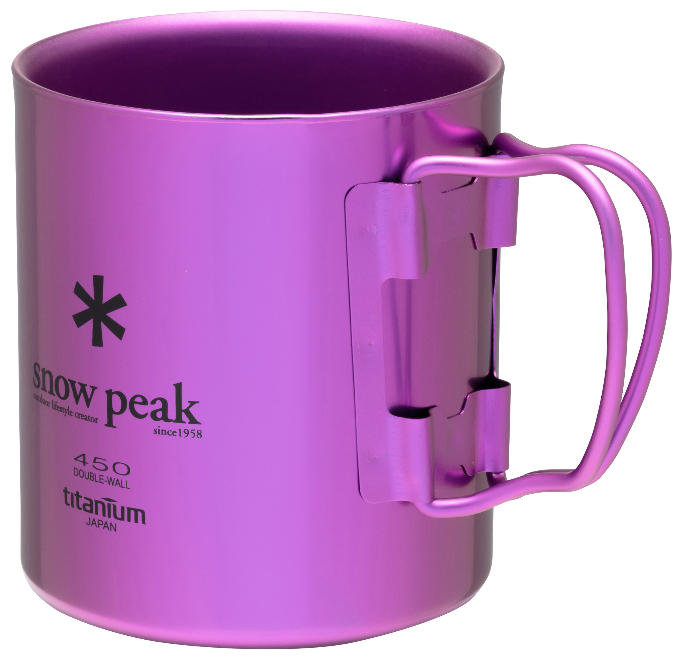 Titanium Double Wall Anodized 450 ml Kop