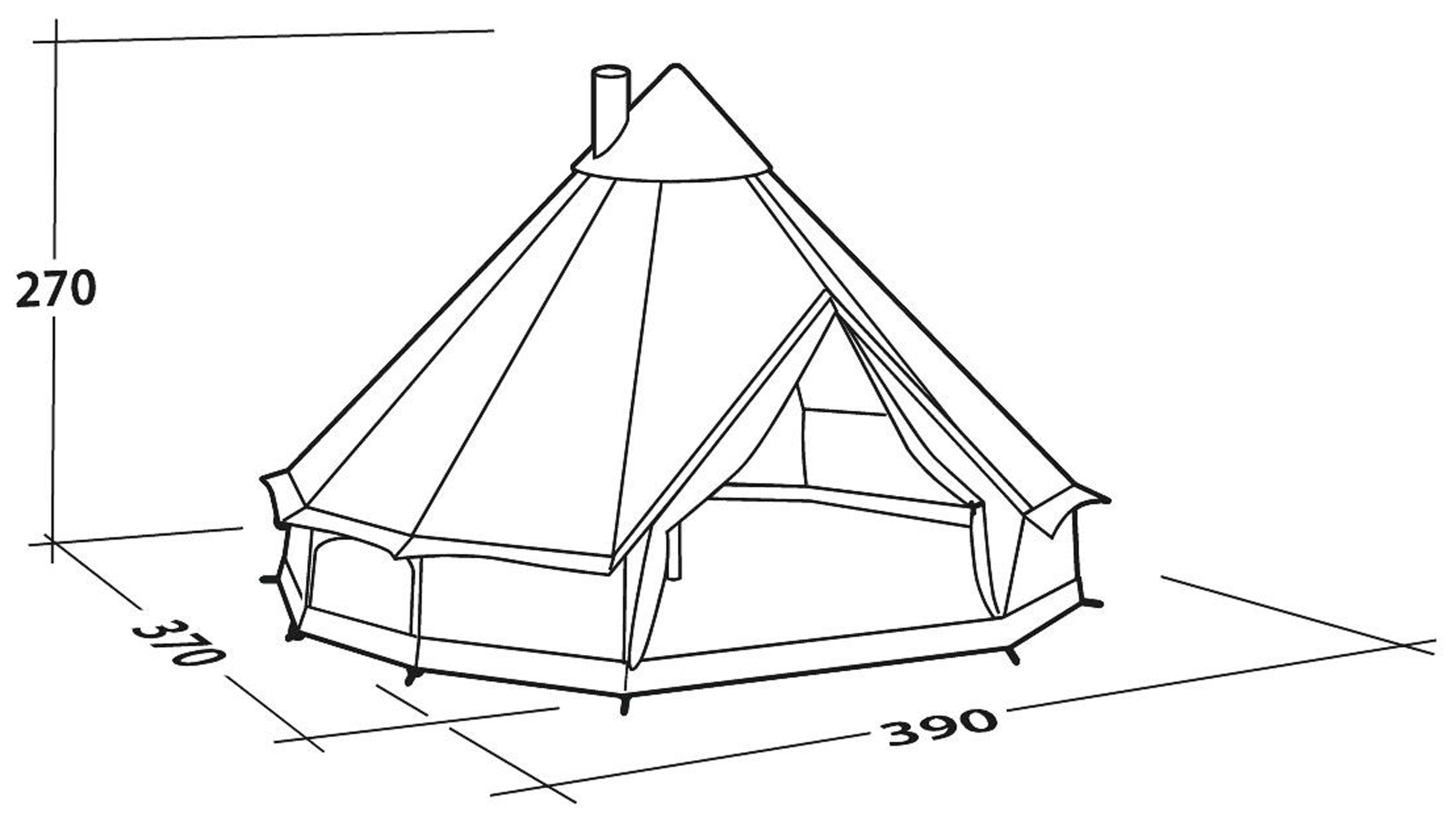 Klondike 6, 6-Personers Bomuldstelt