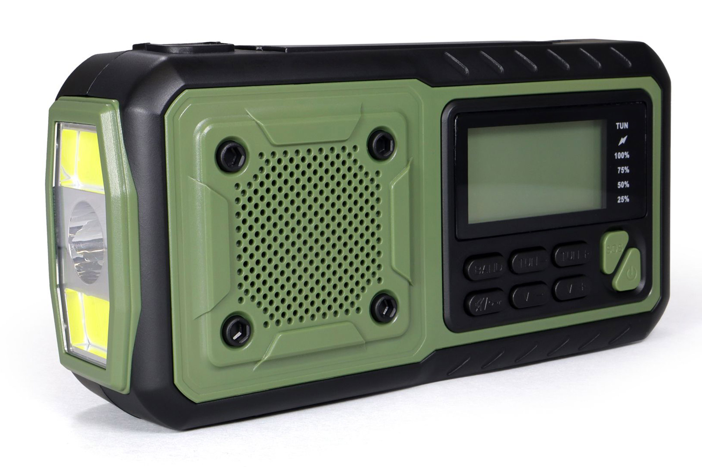 Crank Radio Multi Nødradio med Håndsving