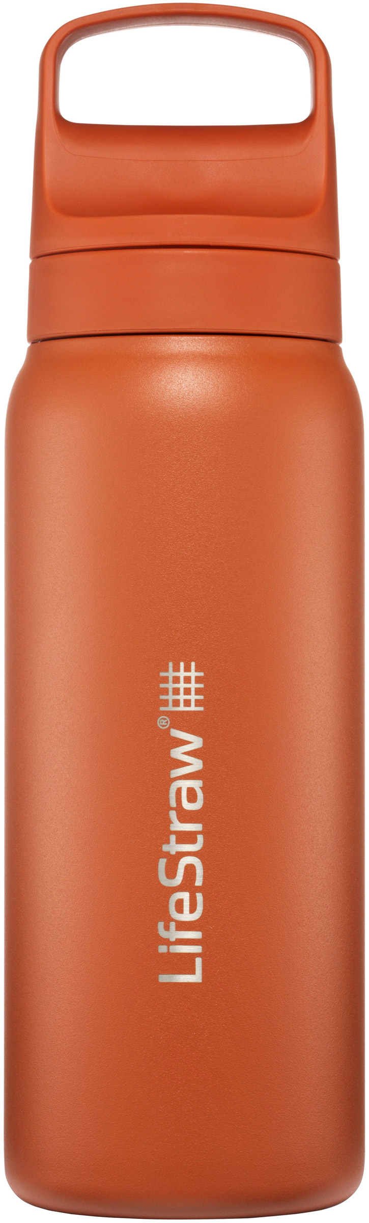 Go 0.7 ltr Stålflaske med Vandrensning LifeStraw julegaveideer