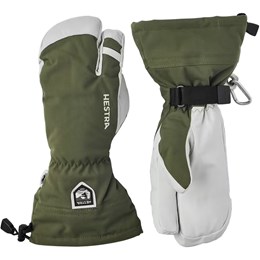 Hestra Army Leather Heli Ski 3-Finger Skihandsker Unisex 11 Grøn Handsker & luffer