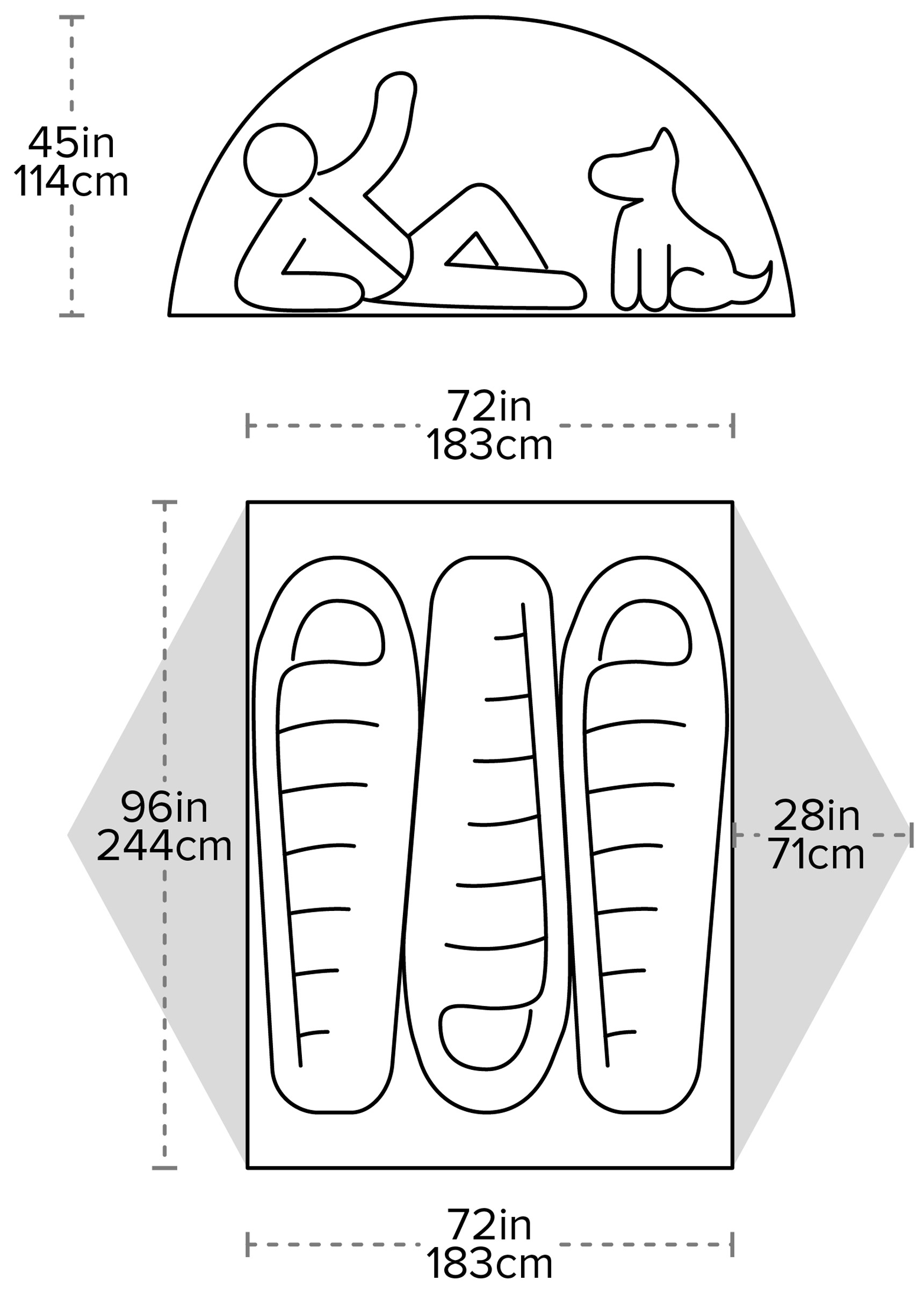 Copper Spur UL3 XL, 3-Personers Telt