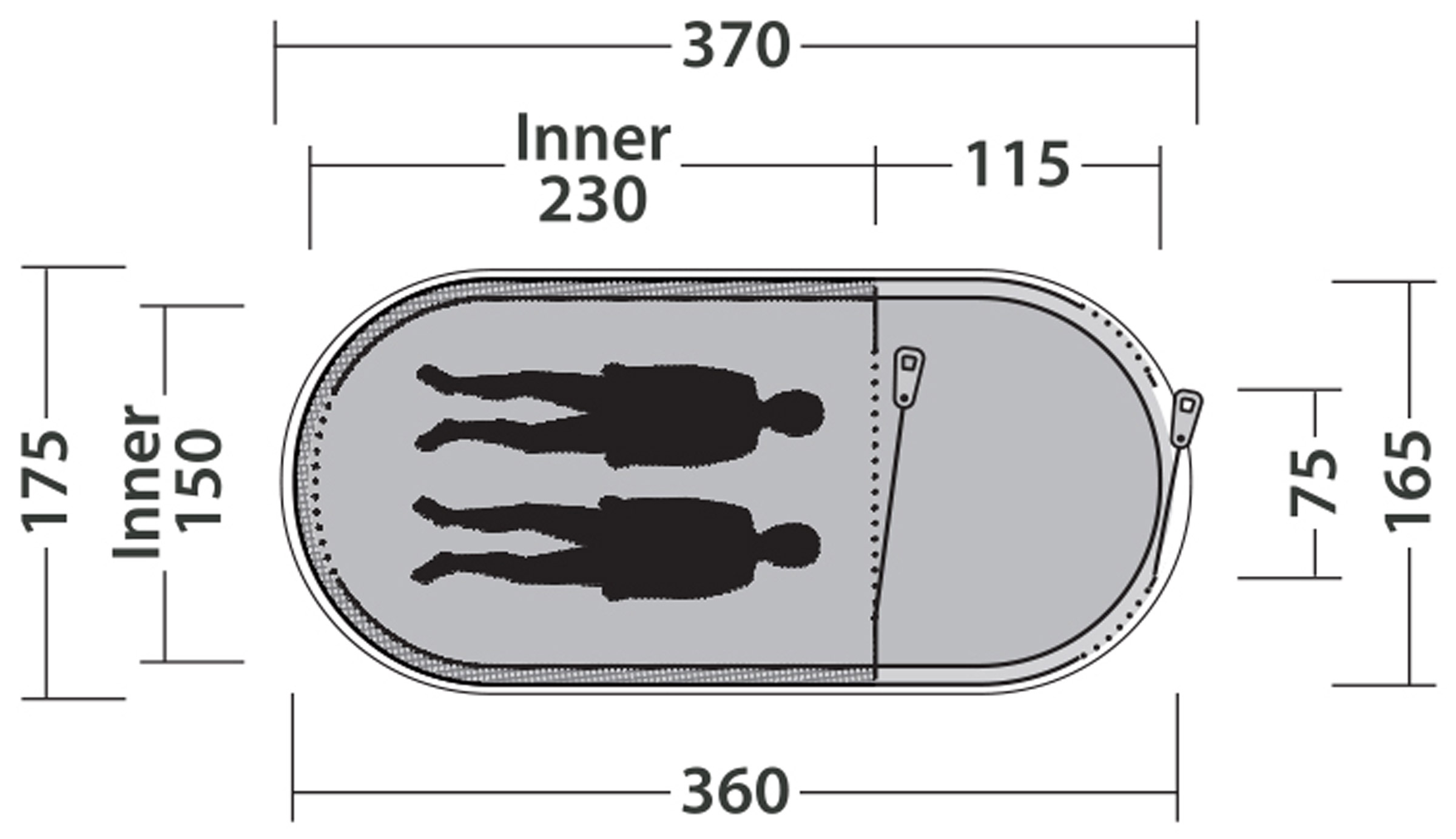 Nexion 2 Forest, 2-Personers Pop-Up Telt