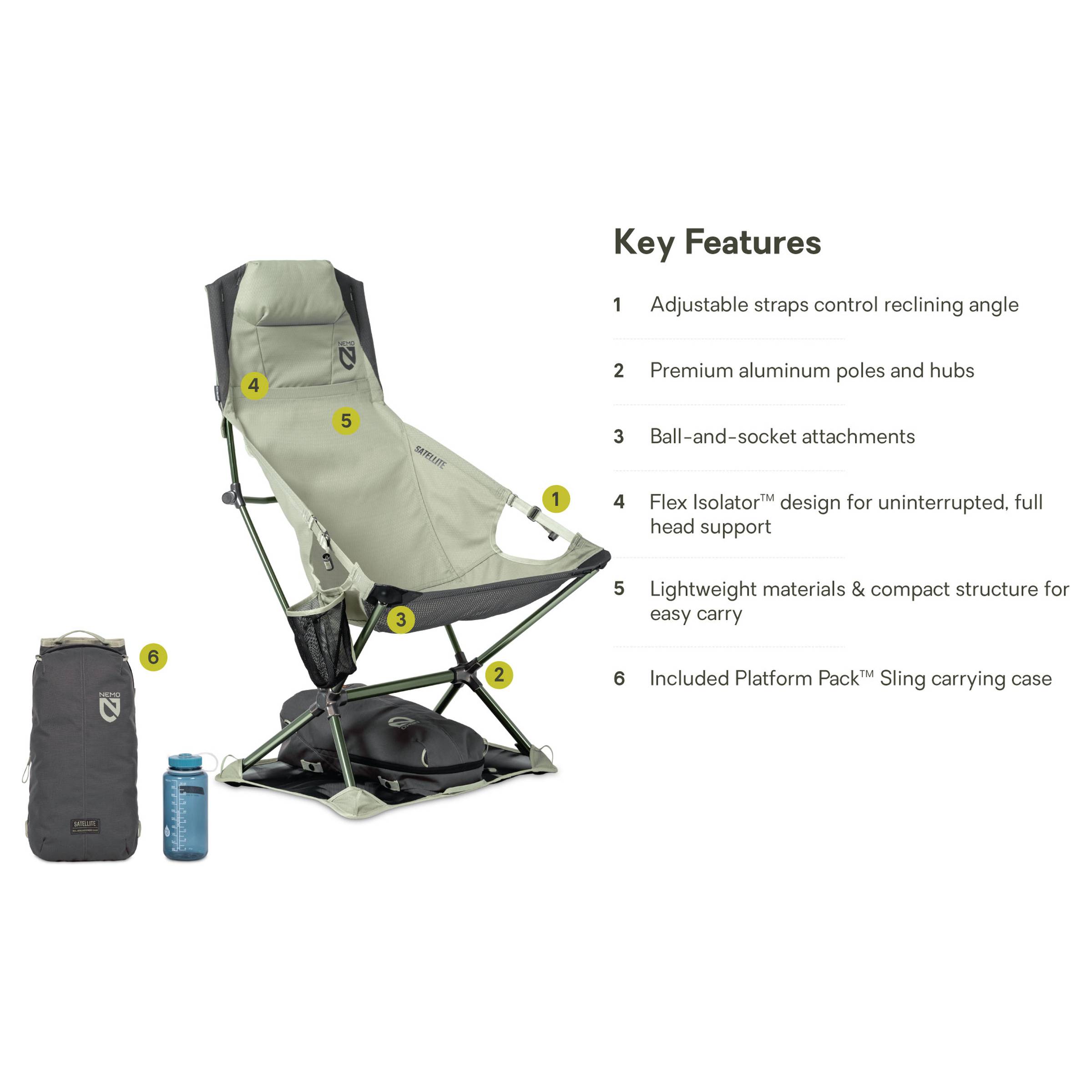 Satellite Reclining Camp Foldestol