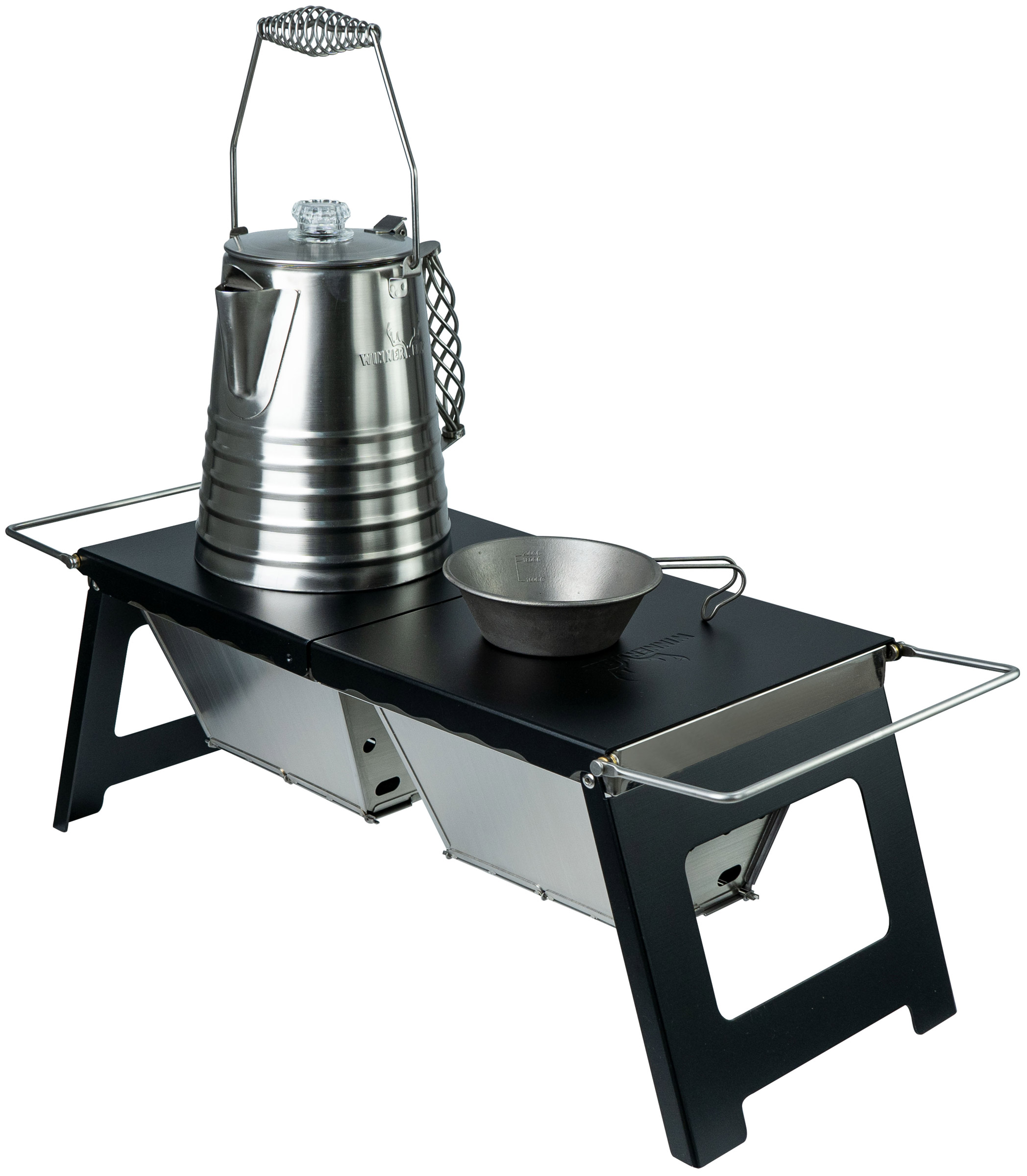 Fastfold Camp Table Charcoal BBQ Grill