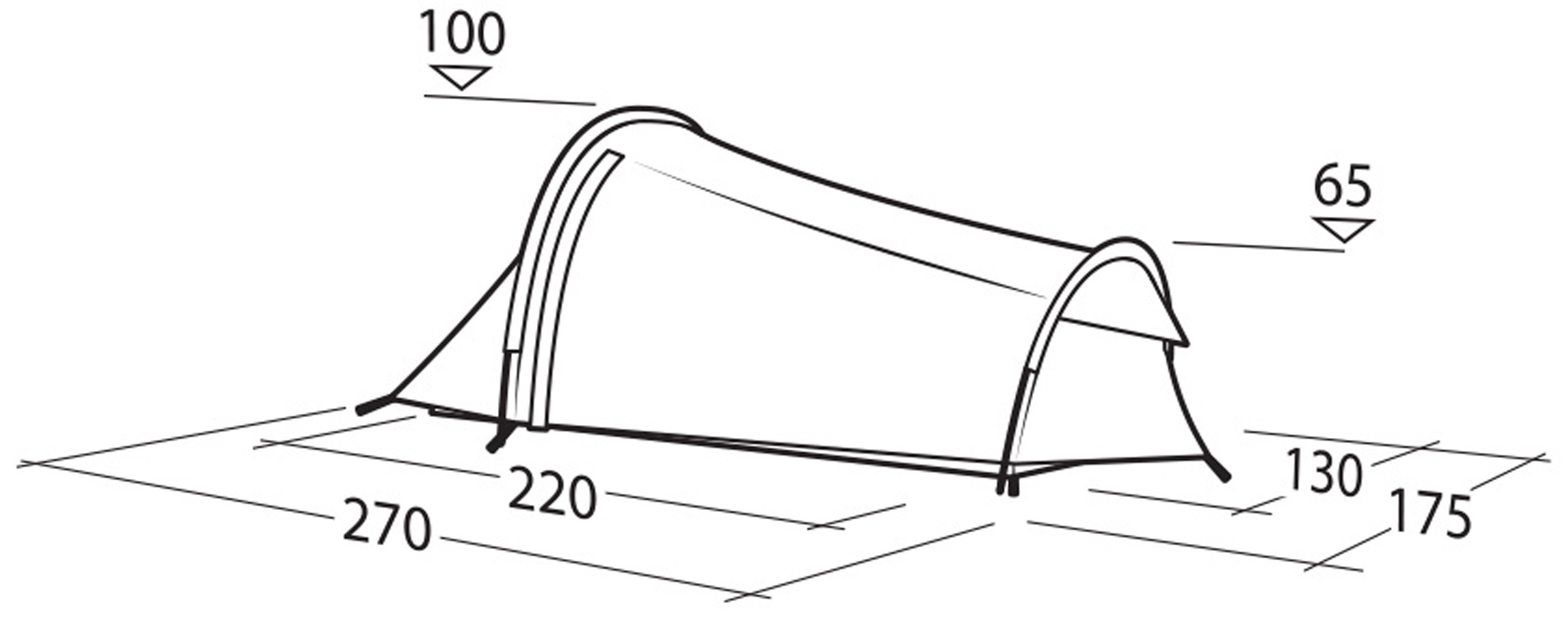 Cress 2 Pro, 2-Personers Telt