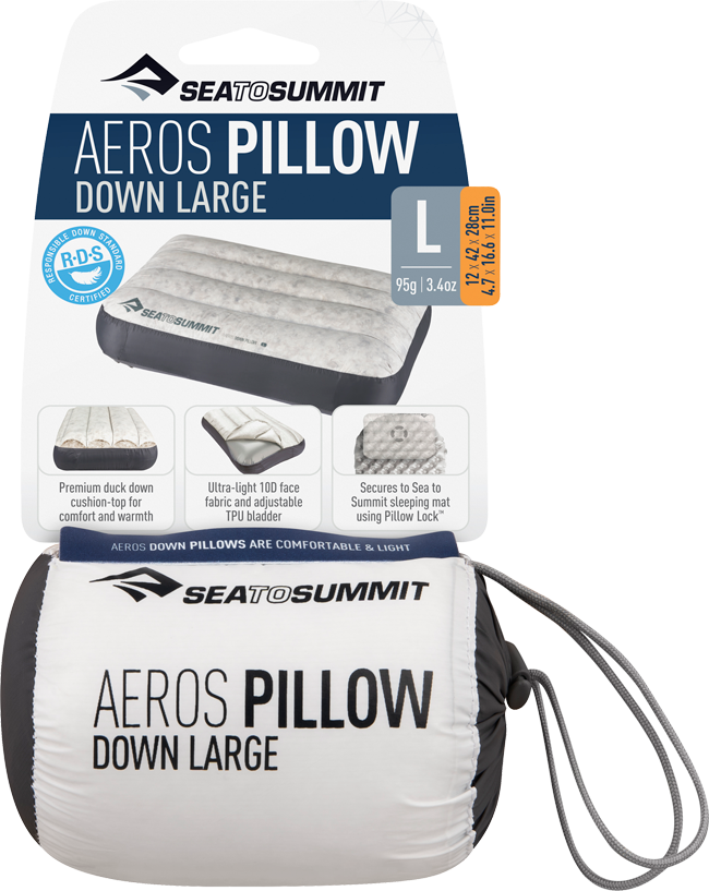 Aeros Down Pillow Large Oppustelig Hovedpude