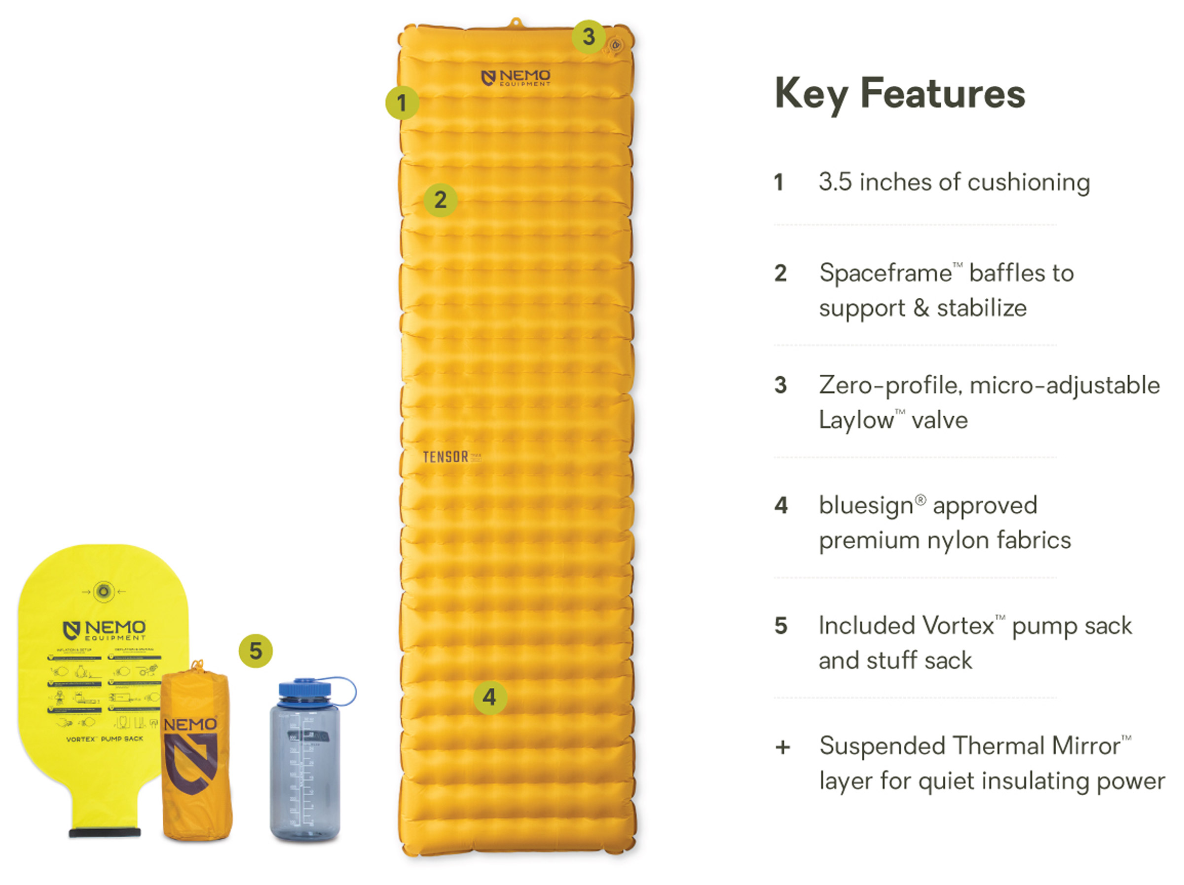 Tensor Trail Regular Oppusteligt Liggeunderlag