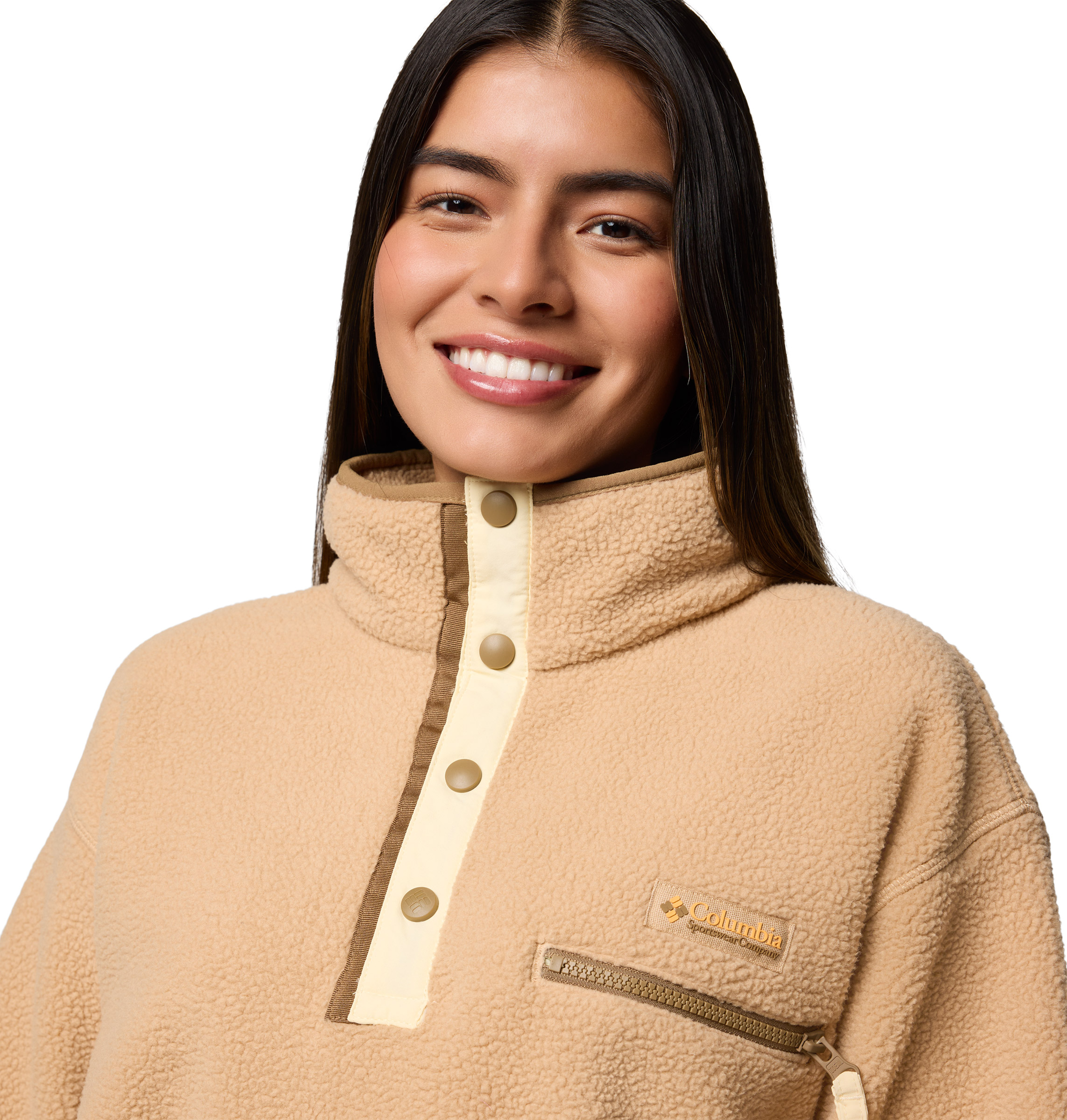 Helvetia II Cropped Half Snap Fleece Dame