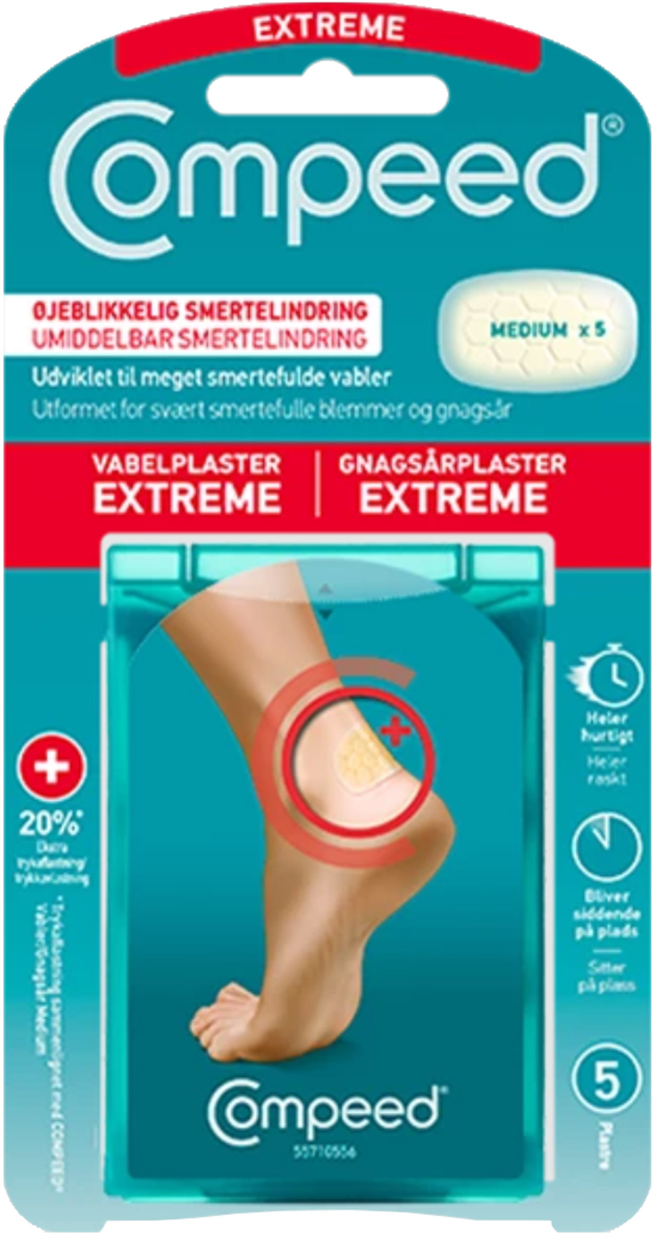 Blister Extreme Medium Plasters Compeed udstyr