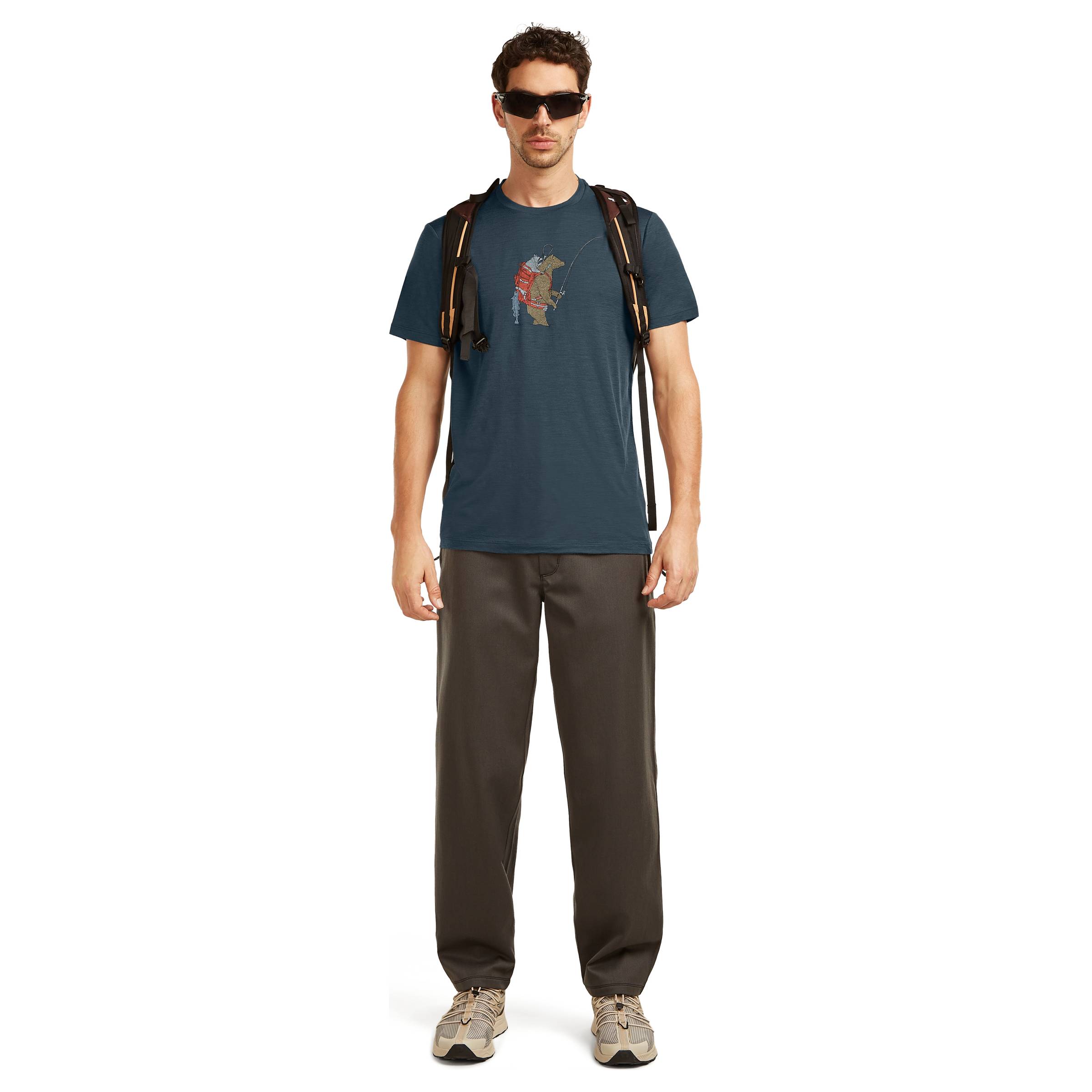 Merino 150 Tech Lite SS Tee Bear Catch Herre