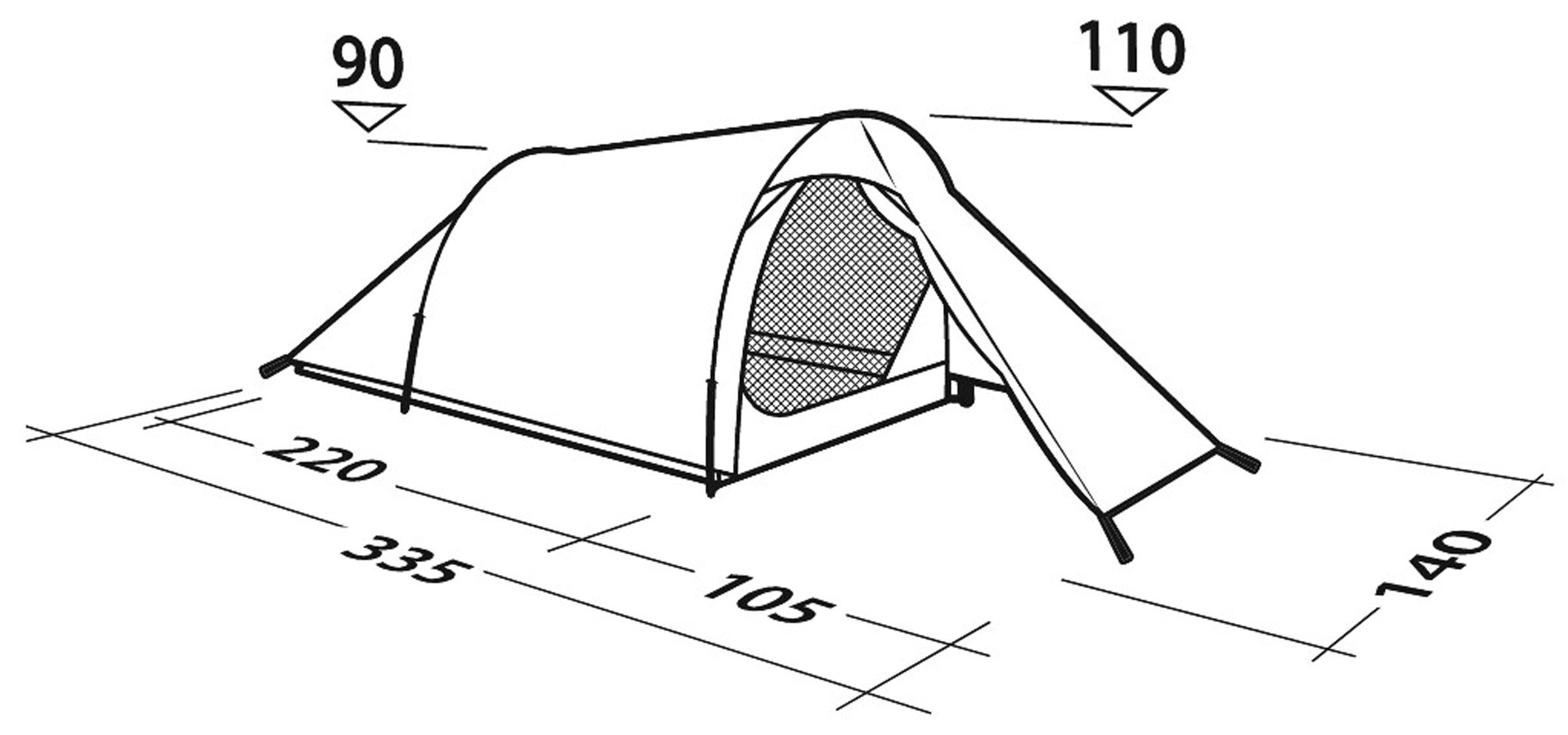 Sprinter 2, 2-Personers Telt
