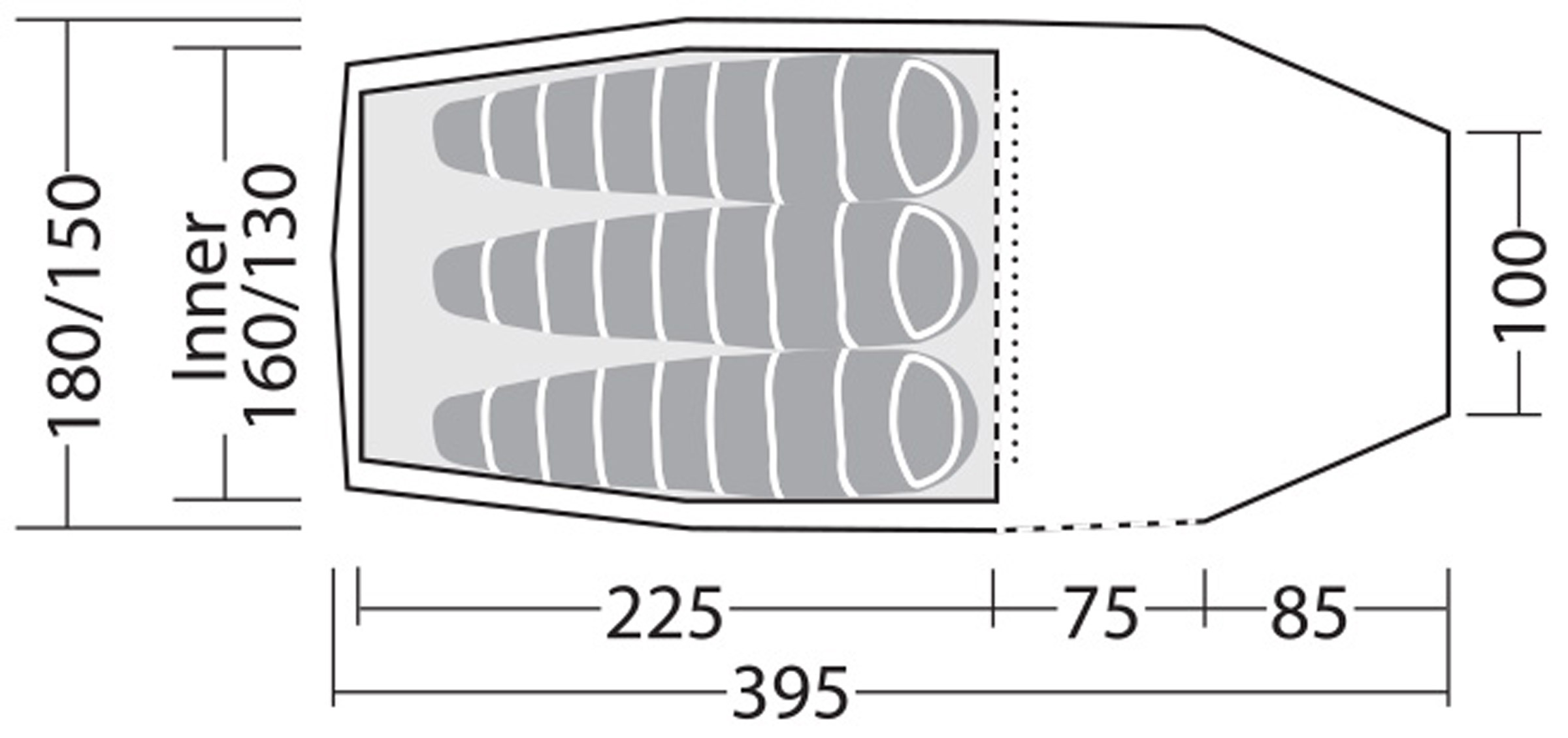 Voyager 3 EXP, 3-Personers Telt