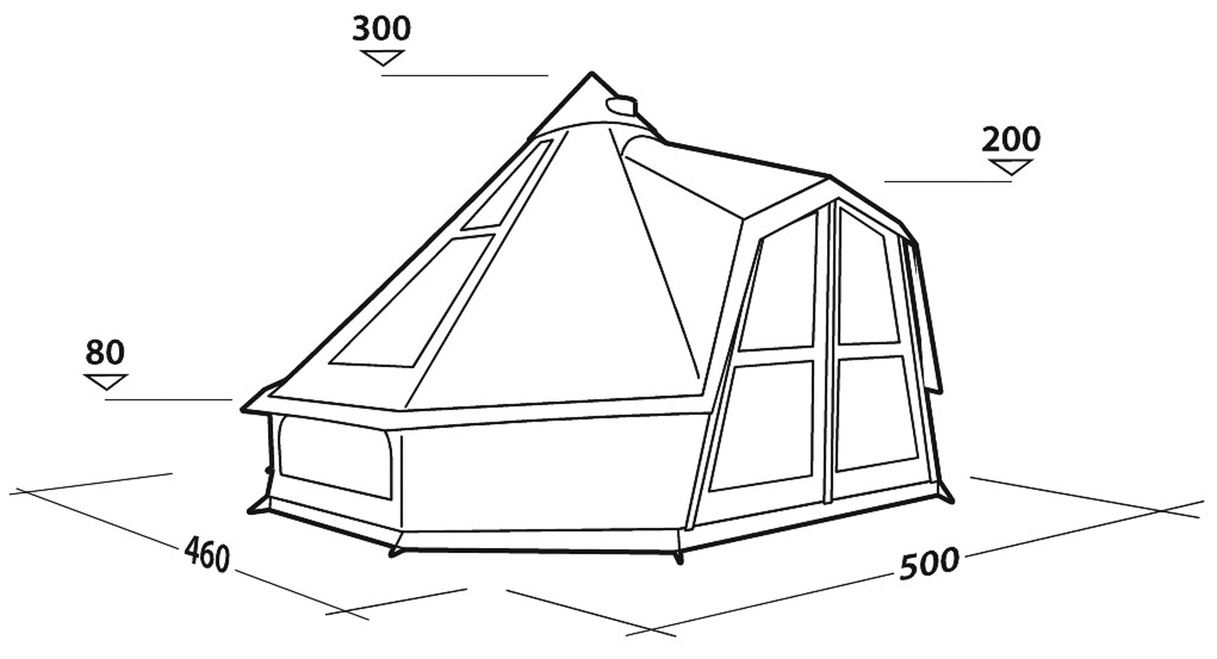 Settler Sky 10, 10-Personers Bomuldstelt