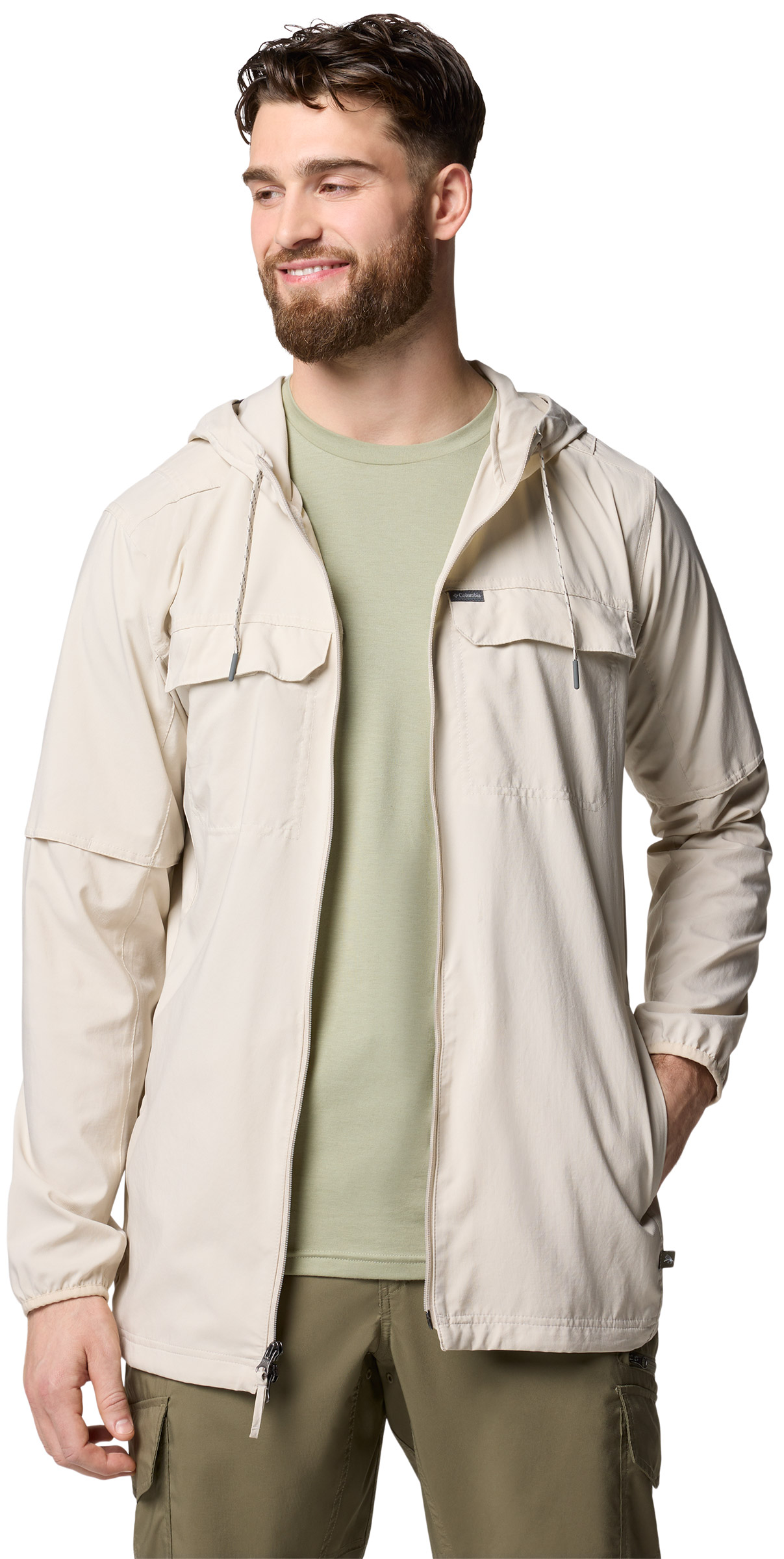 Skien Valley Hooded LS Shirt Herre