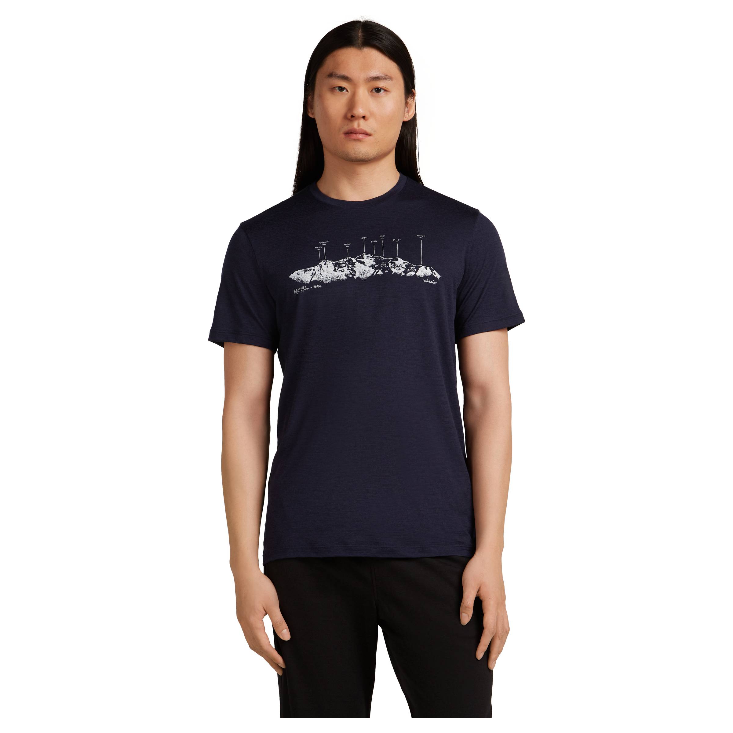 Merino 150 Tech Lite SS Tee The Peaks Herre Icebreaker herre