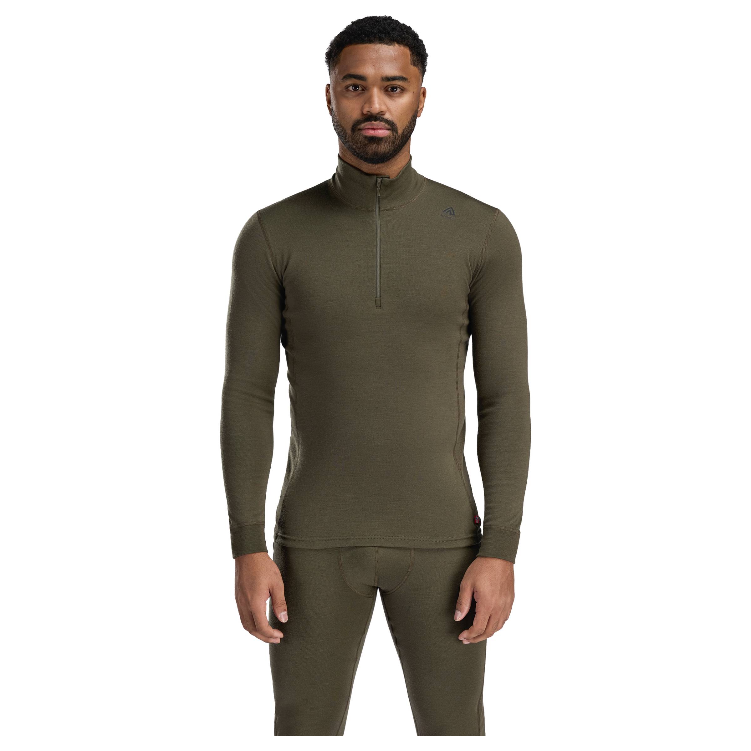 WarmWool Mock Neck with Zip Herre Aclima beklaedning