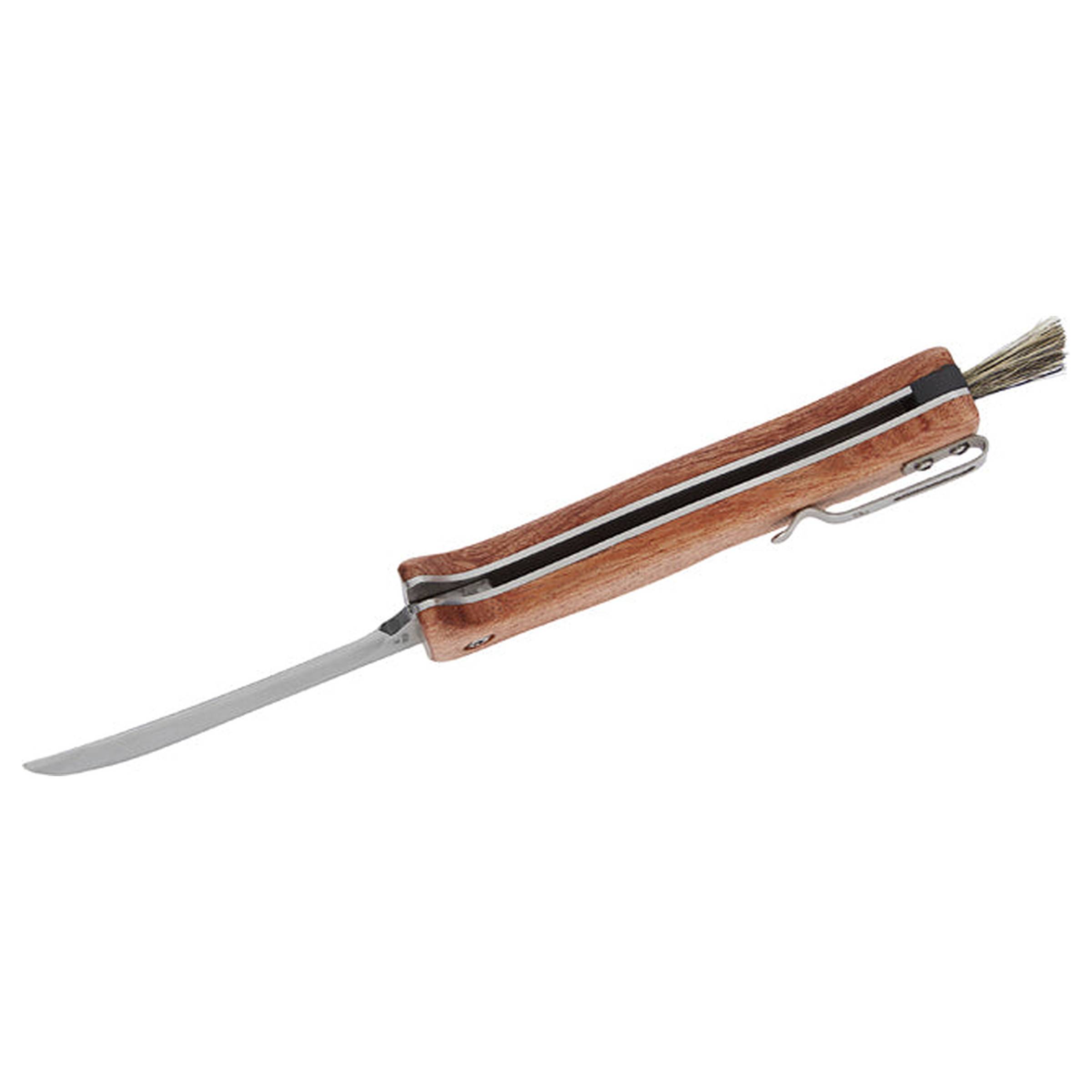 Mushroom Knife with Brush AISI 440 Svampekniv