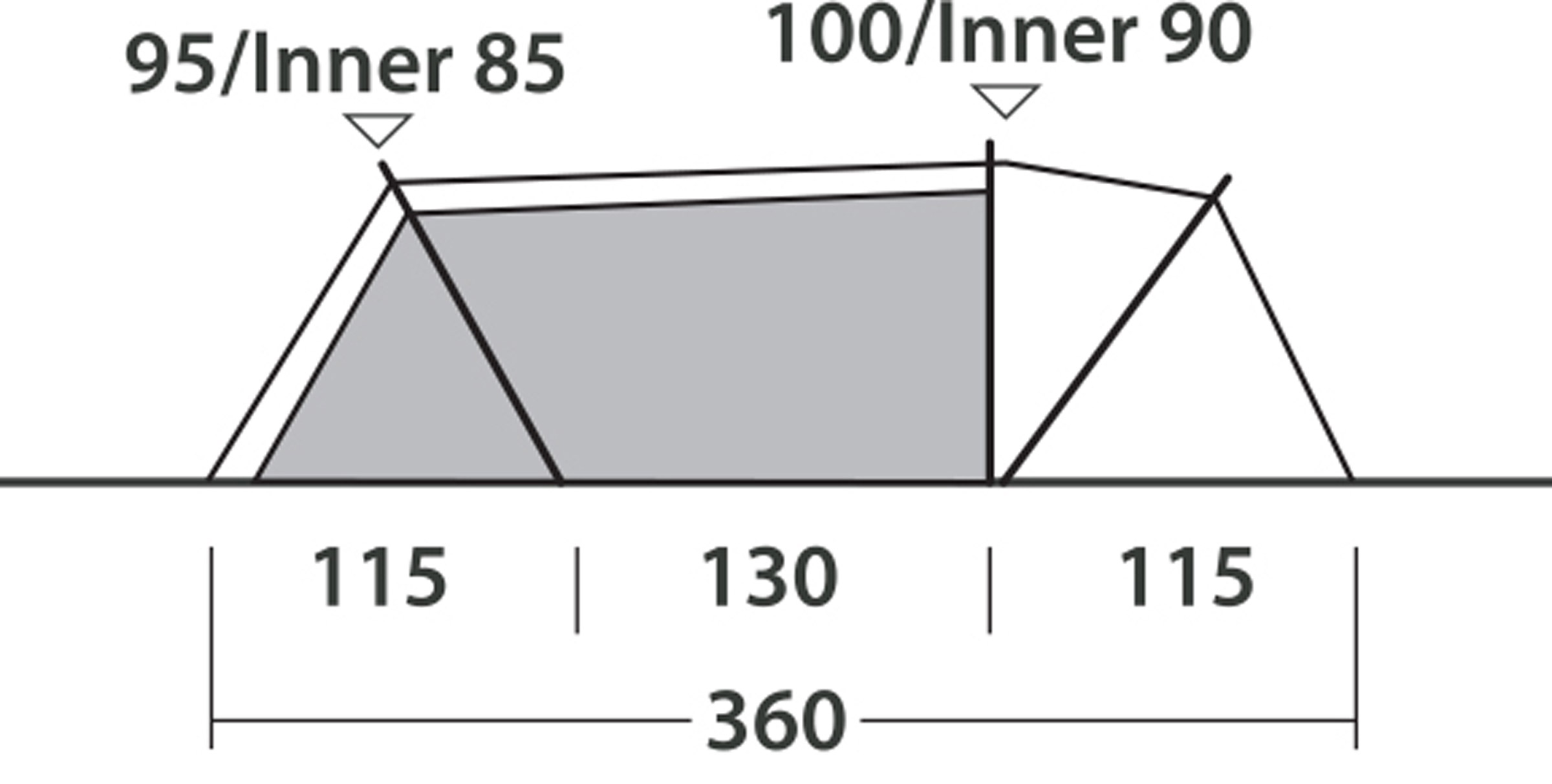 Nexion 2 Forest, 2-Personers Pop-Up Telt