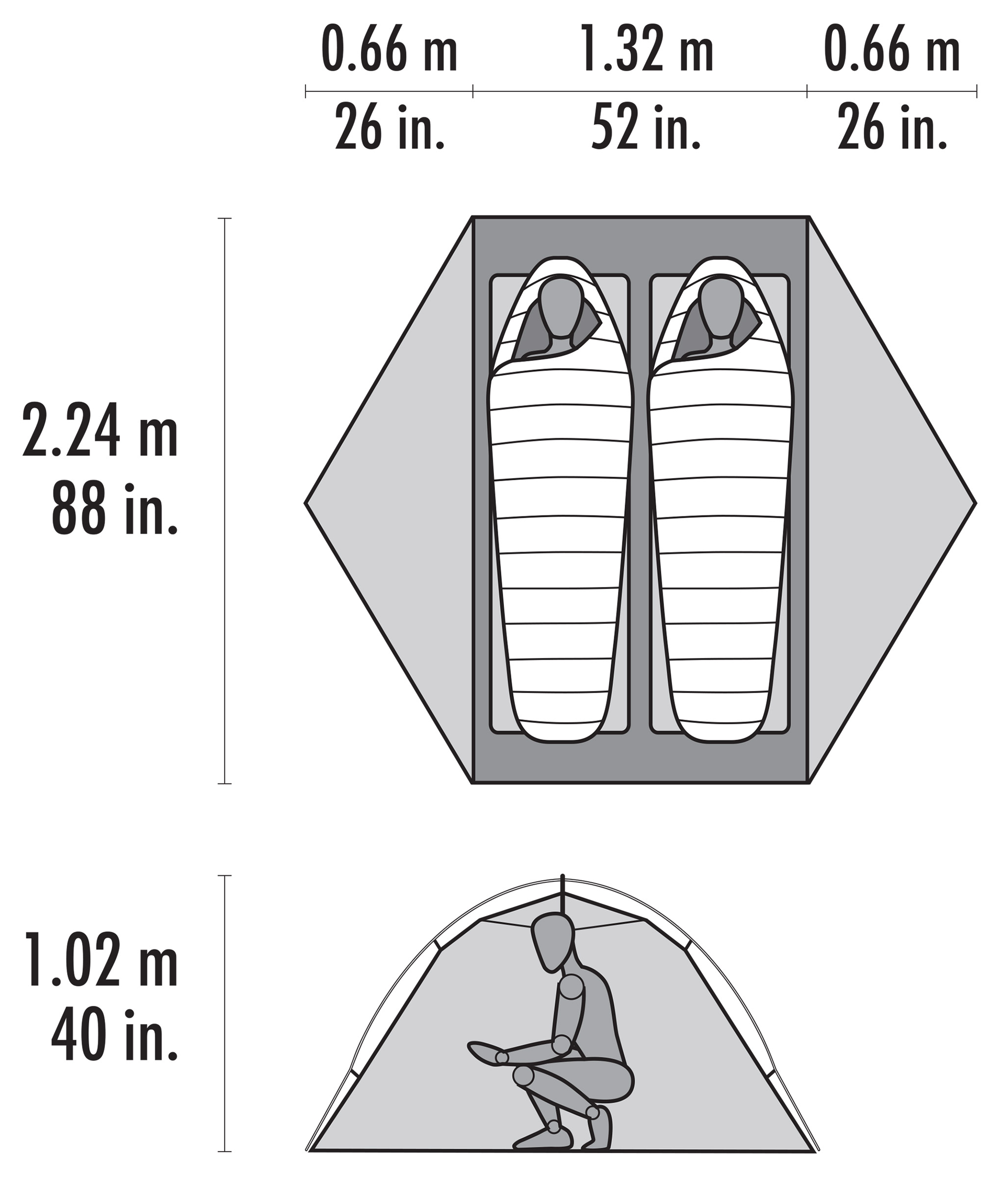 Hubba Hubba HD 2, 2-Personers Telt