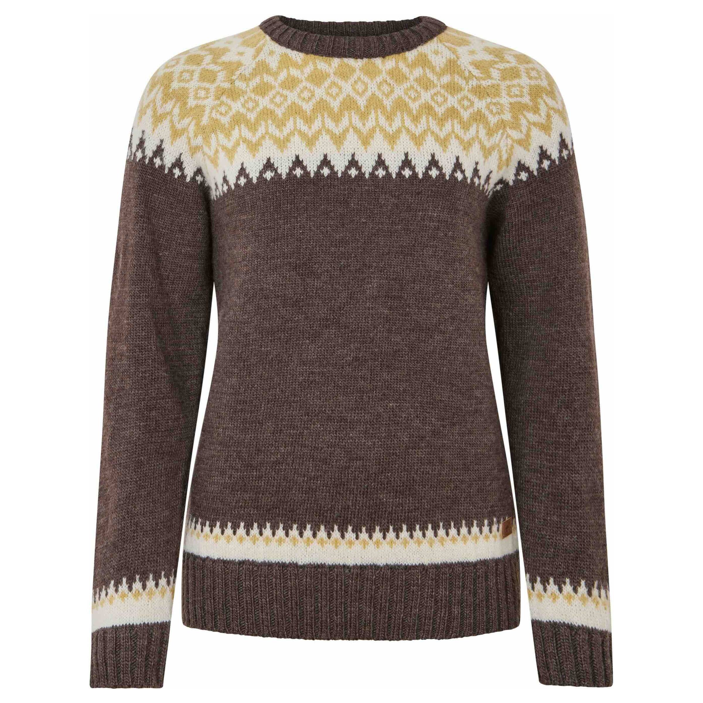 Helga Sweater Round Neck Dame Fuza Wool dame