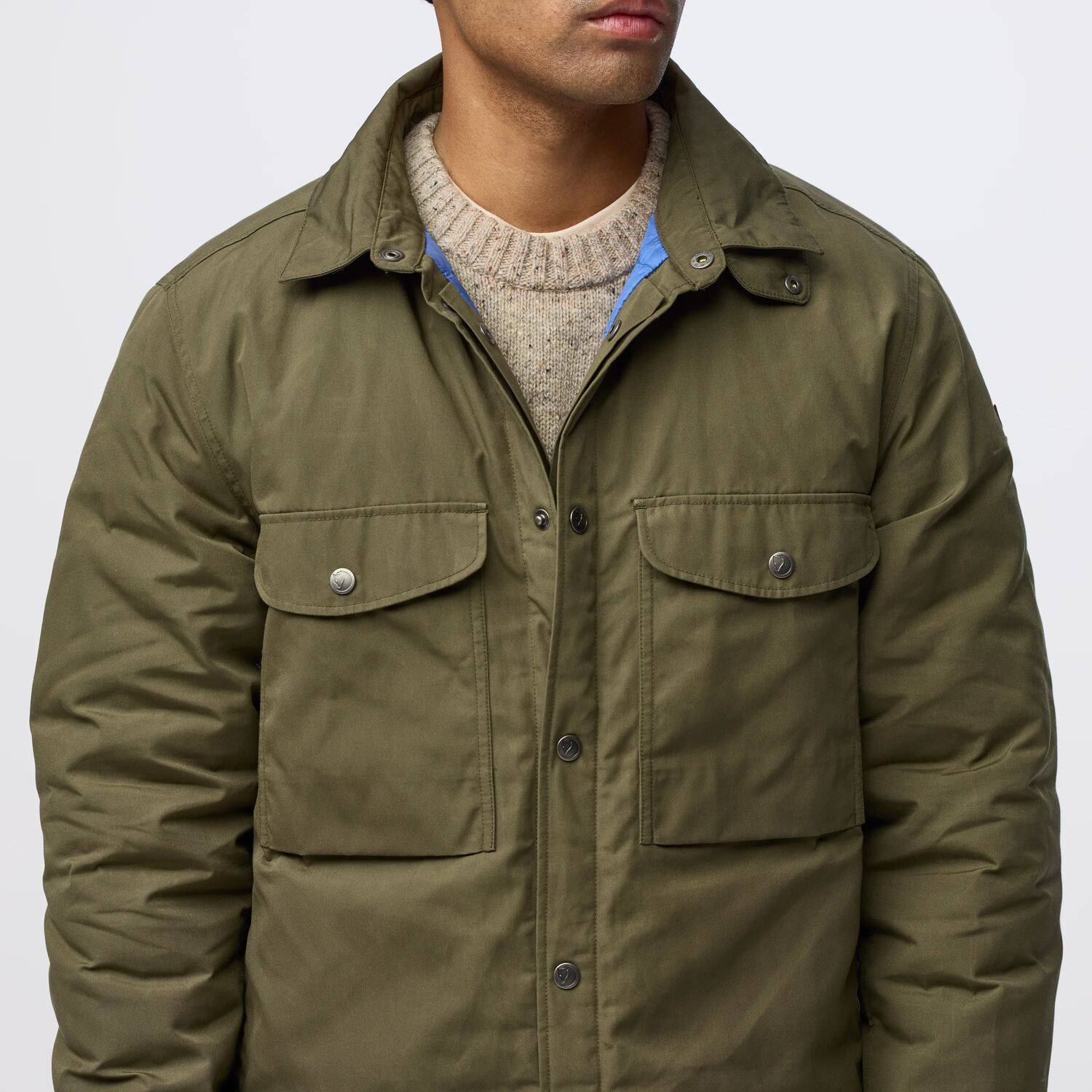 Övik Down Shirt Jacket Herre