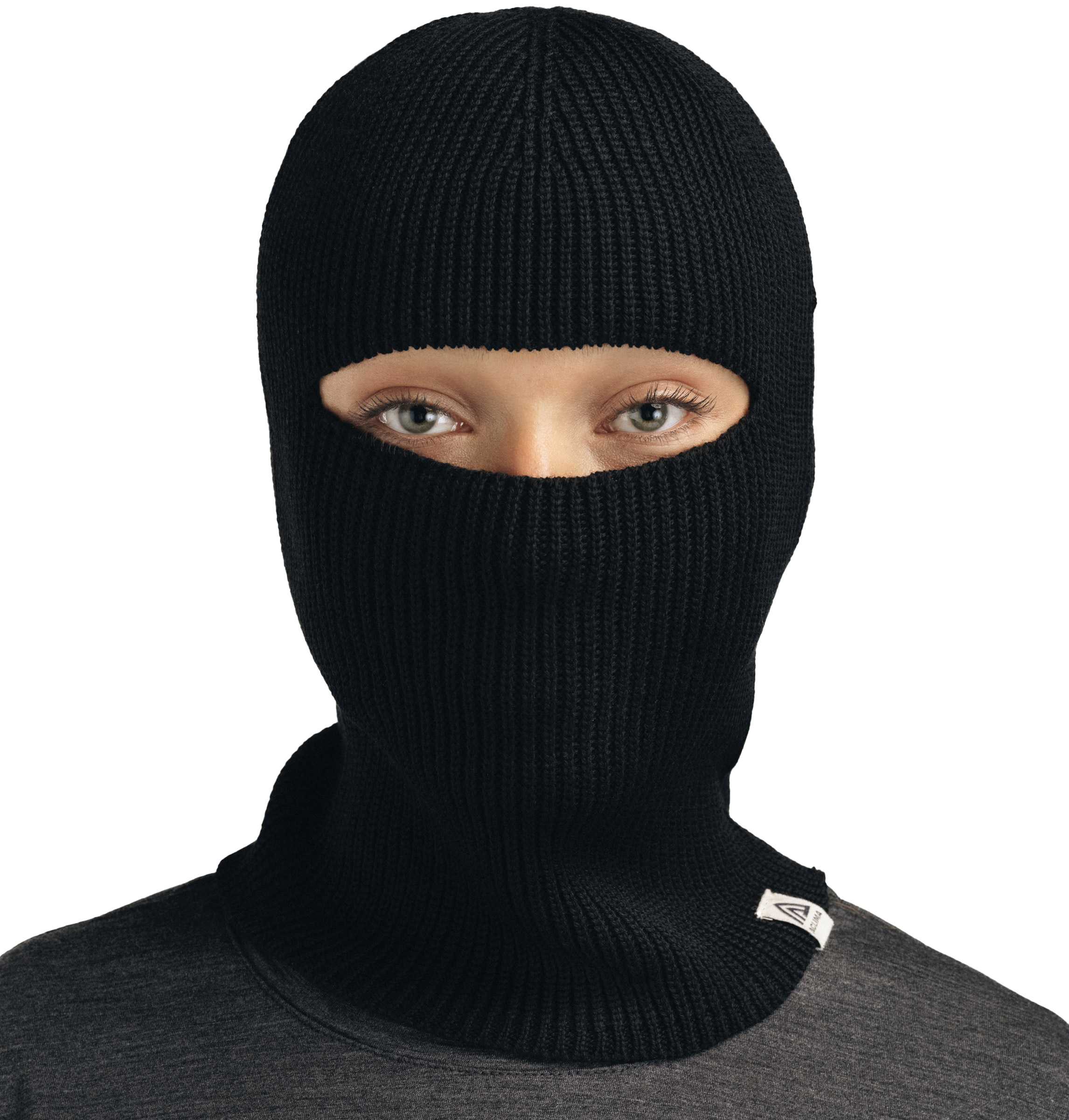 Flat Knit Balaclava Hat