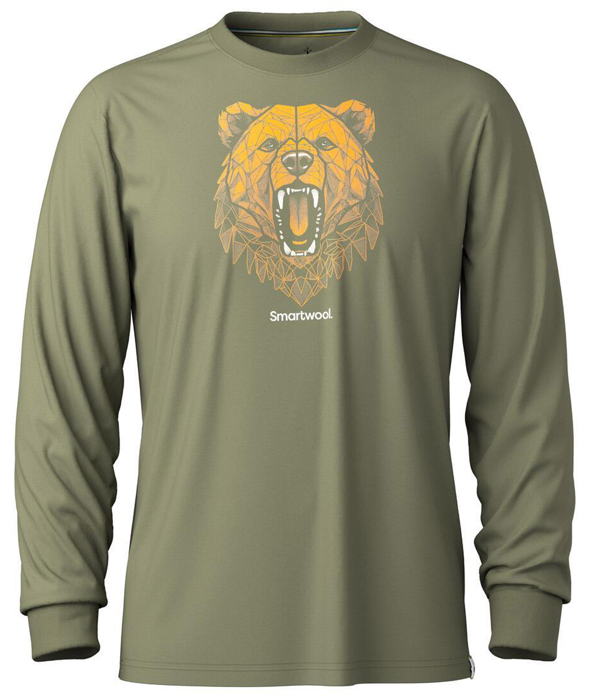 Geometric Bear Long Sleeve Graphic Tee