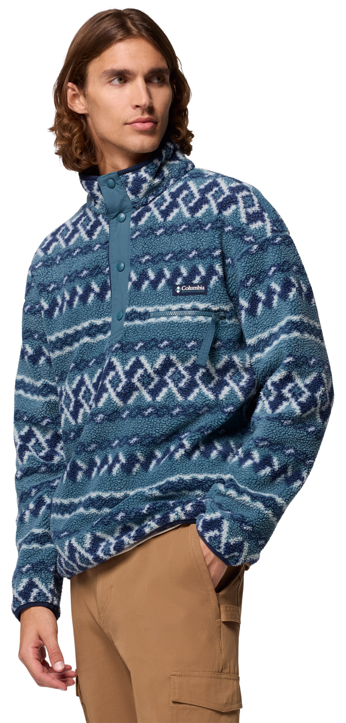 Helvetia II Printed Half Snap Fleece