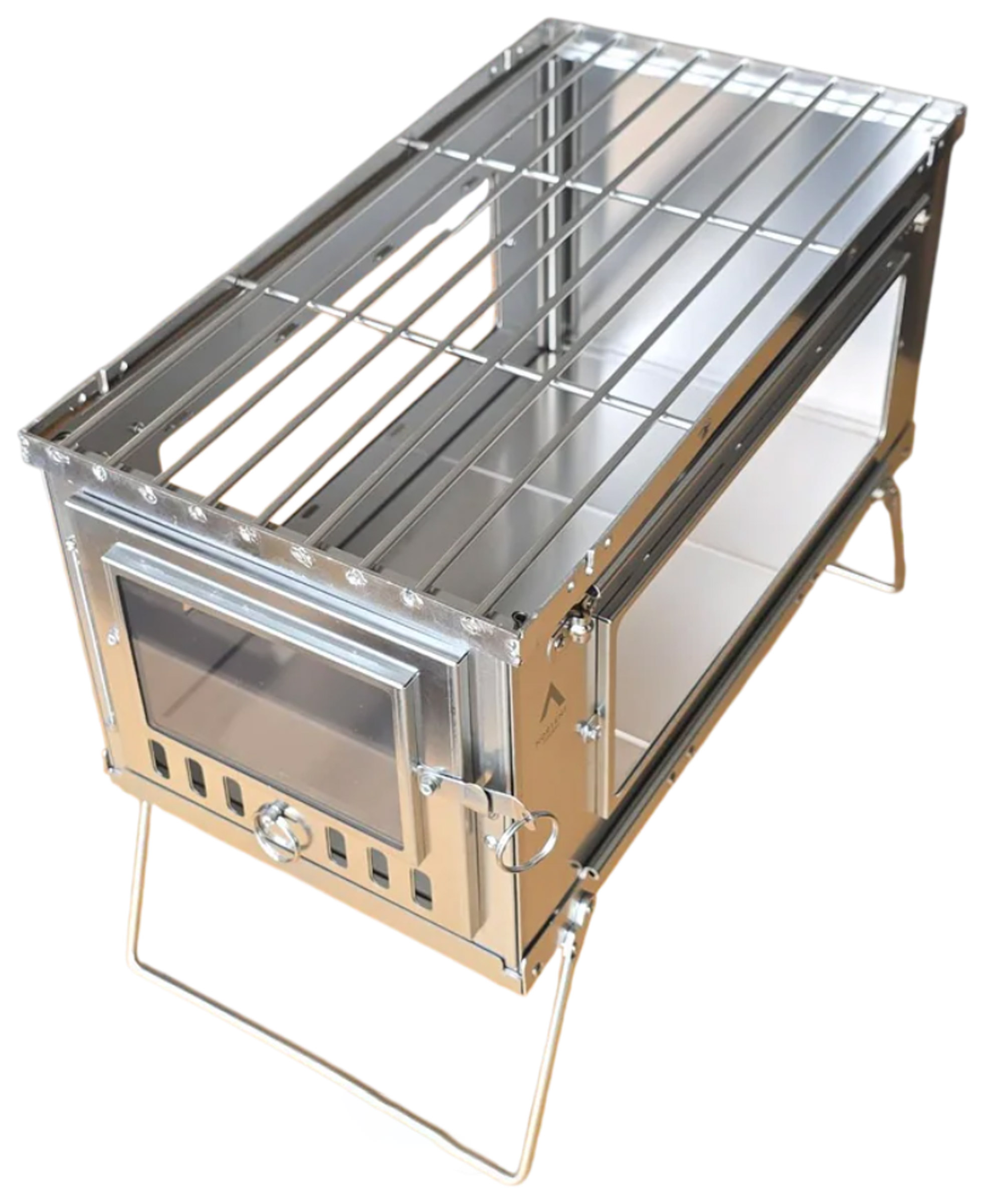 Foldable Stainless Steel Stove w/Pipe