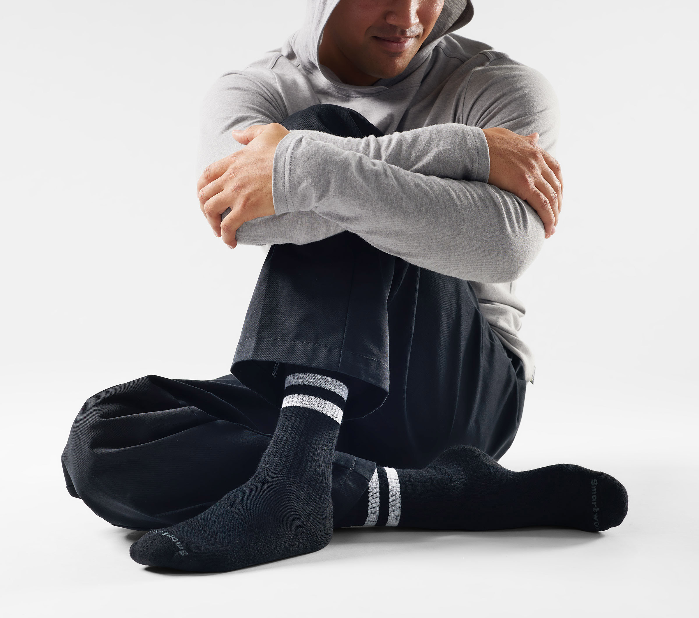Everyday Athletic Striped Crew Sokker