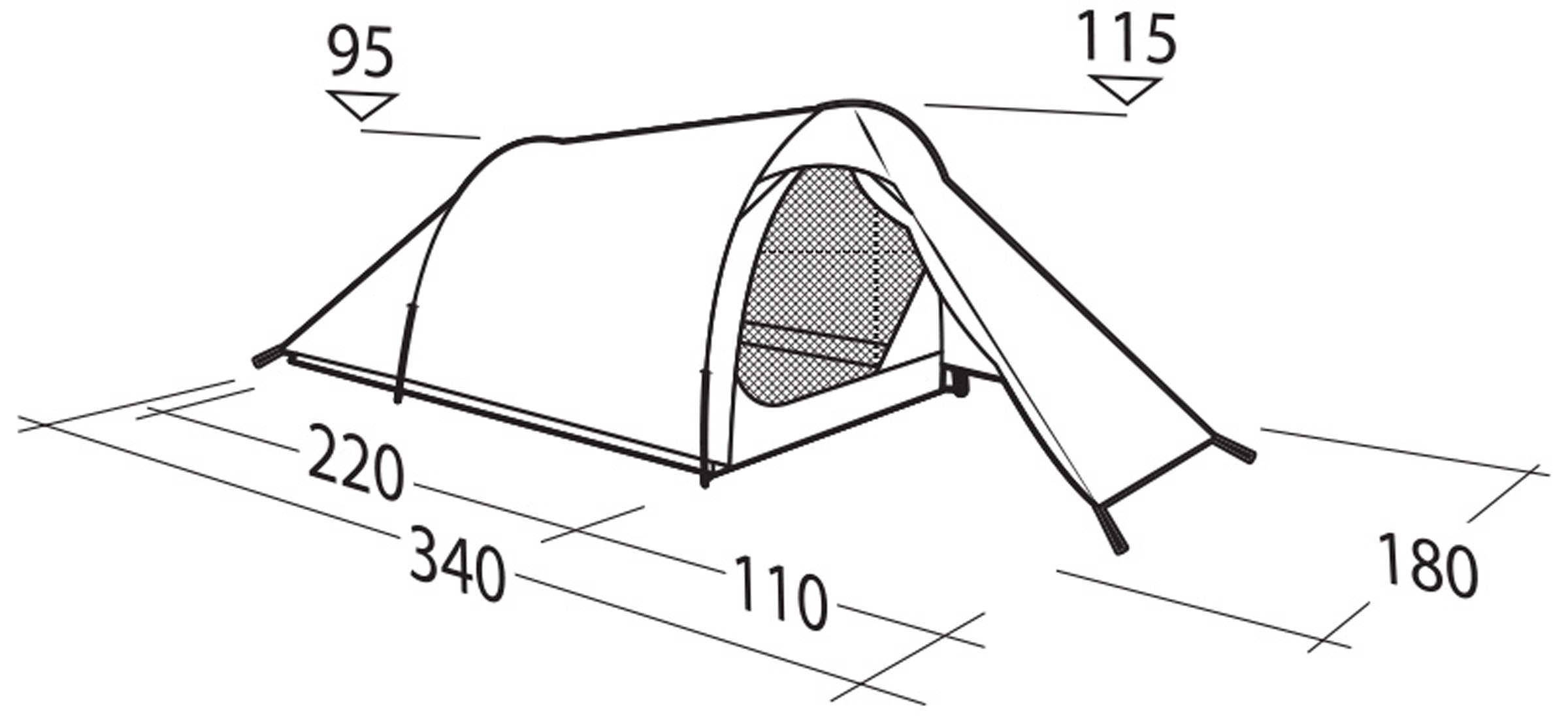 Sprinter 3 LW, 3-Personers Telt