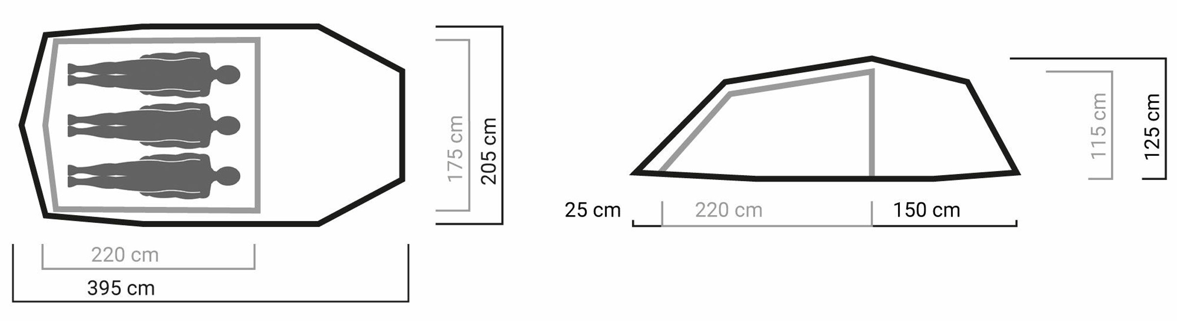 Seeker Breheimen 3, 3-Personers Telt