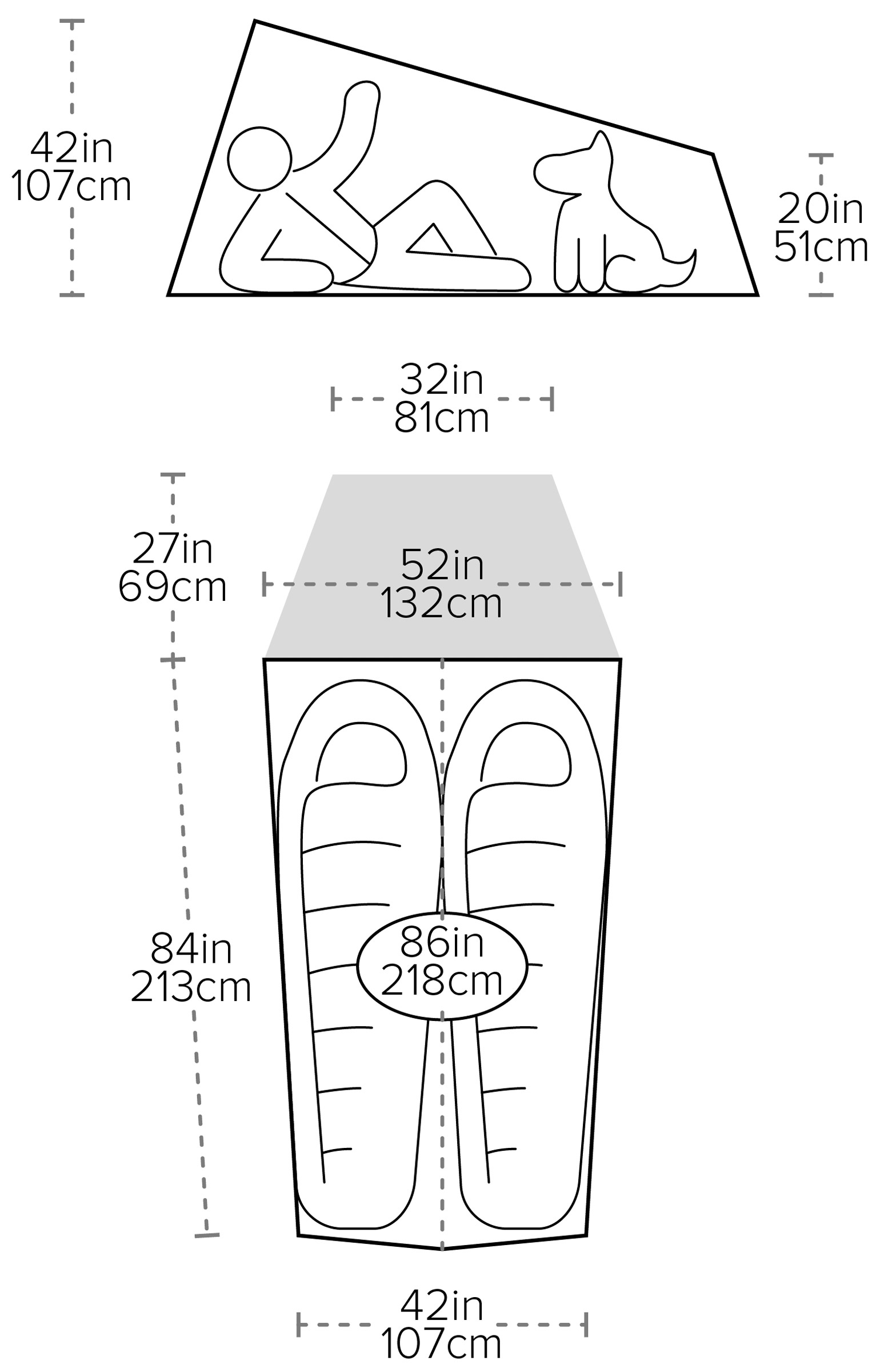 Fly Creek UL2, 2-Personers Telt