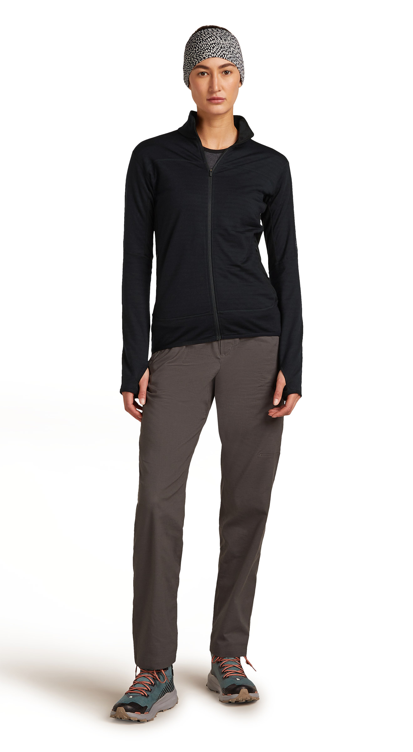 Merino Blend 300 RealFleece Descender LS Zip Dame