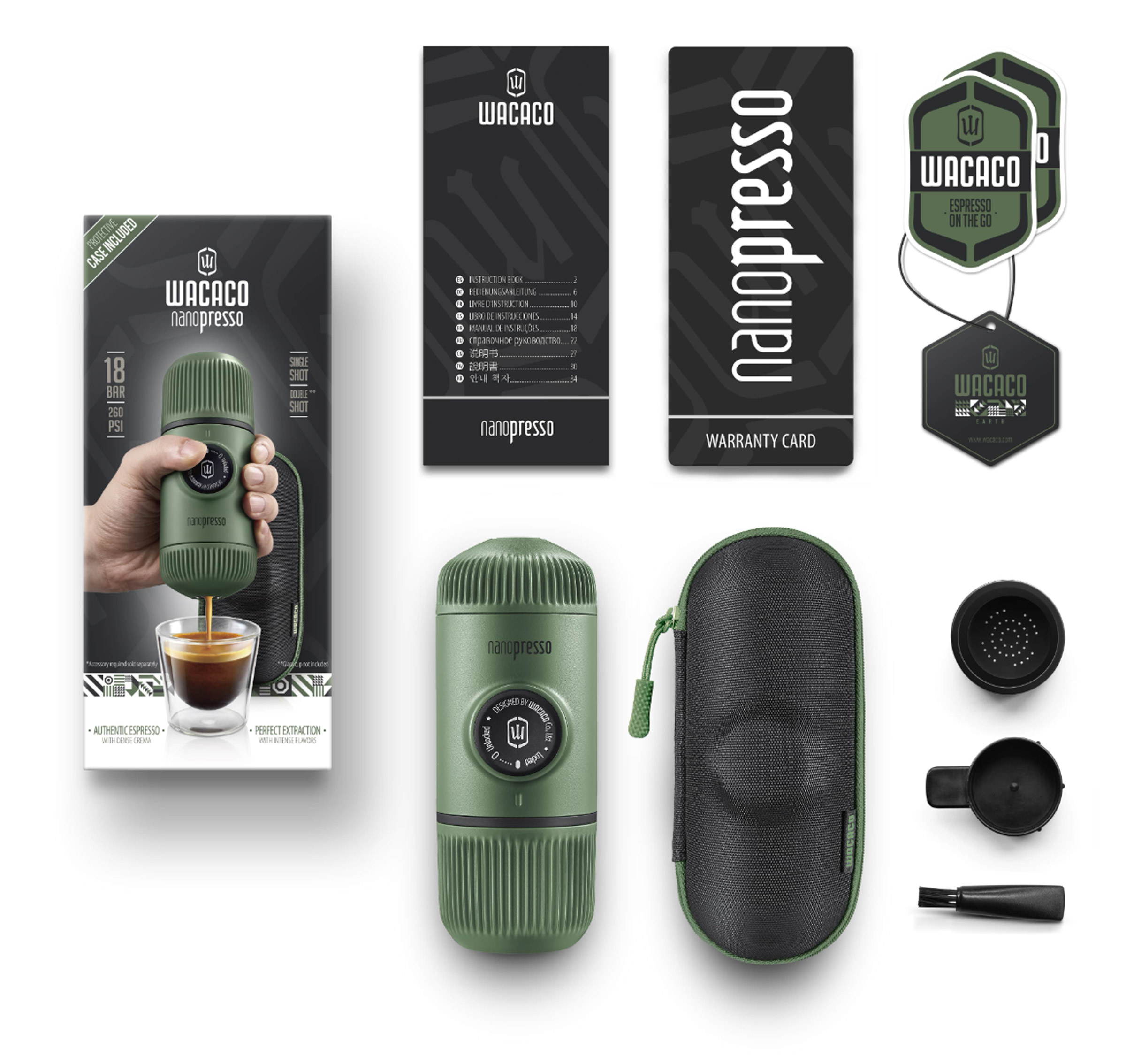 Nanopresso Espresso Coffee Maker + Case