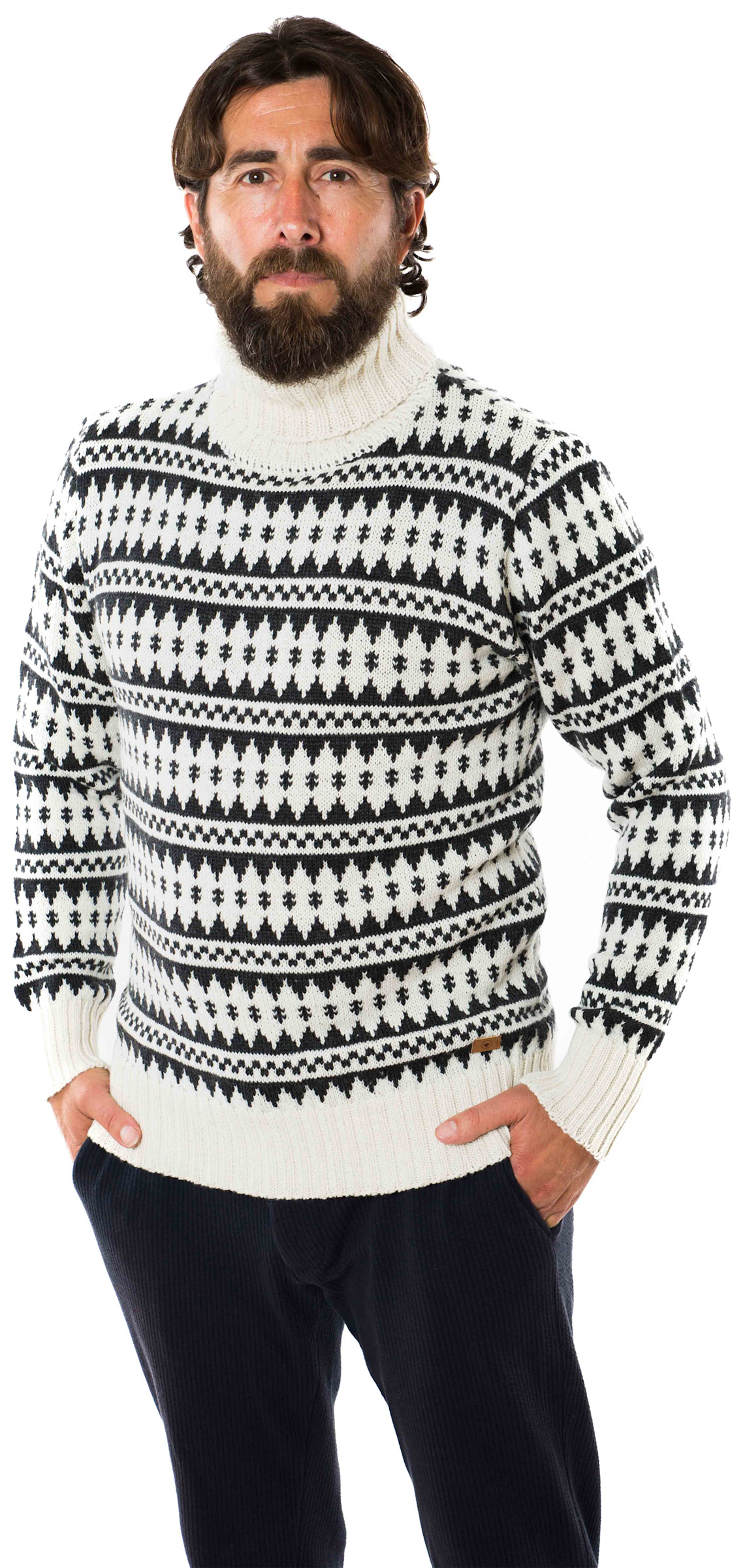 Gorm Sweater High Neck Fuza Wool herre