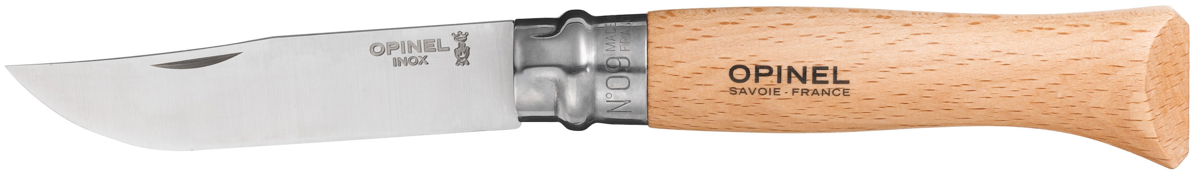 No 9 Stainless Steel Foldekniv Opinel udstyr