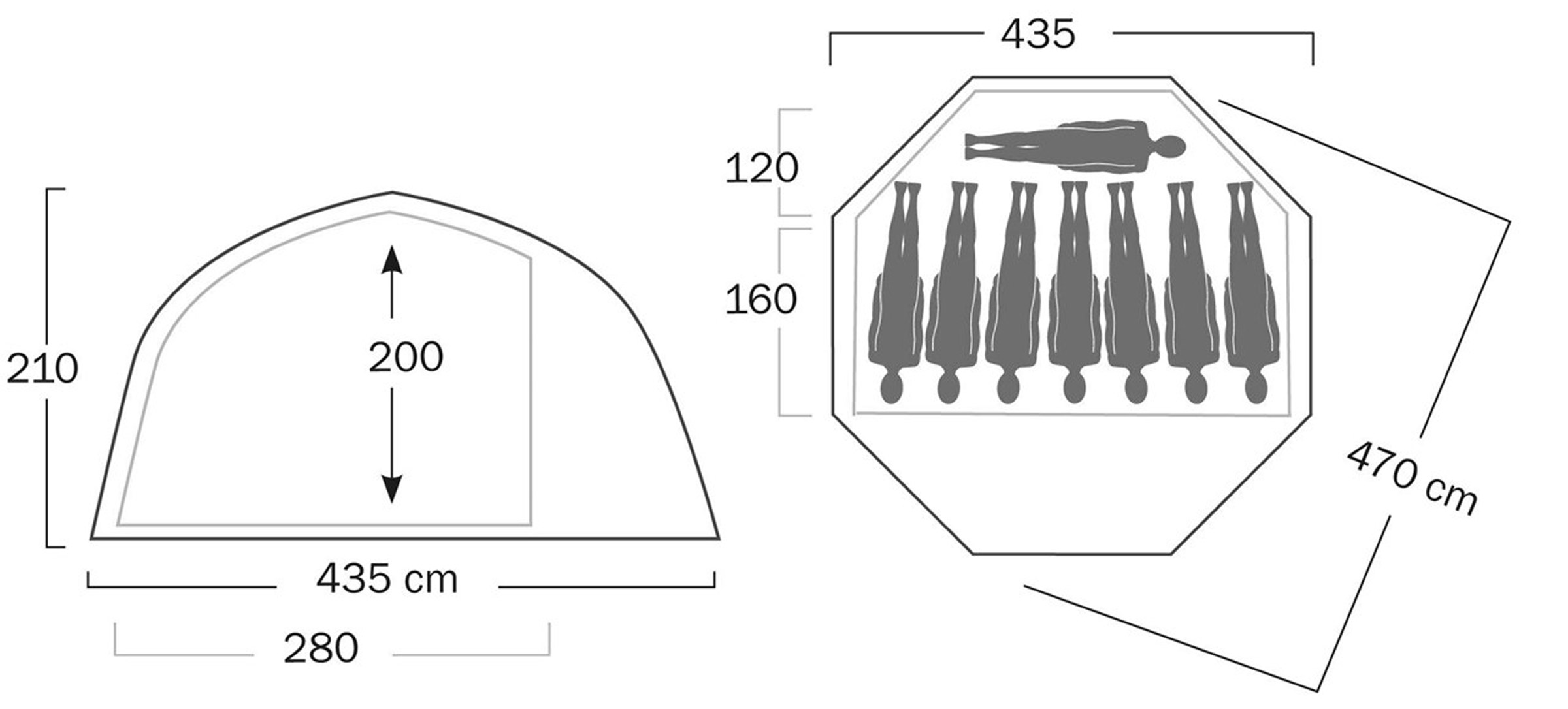 Varanger Dome 8-10, 10-Personers Telt